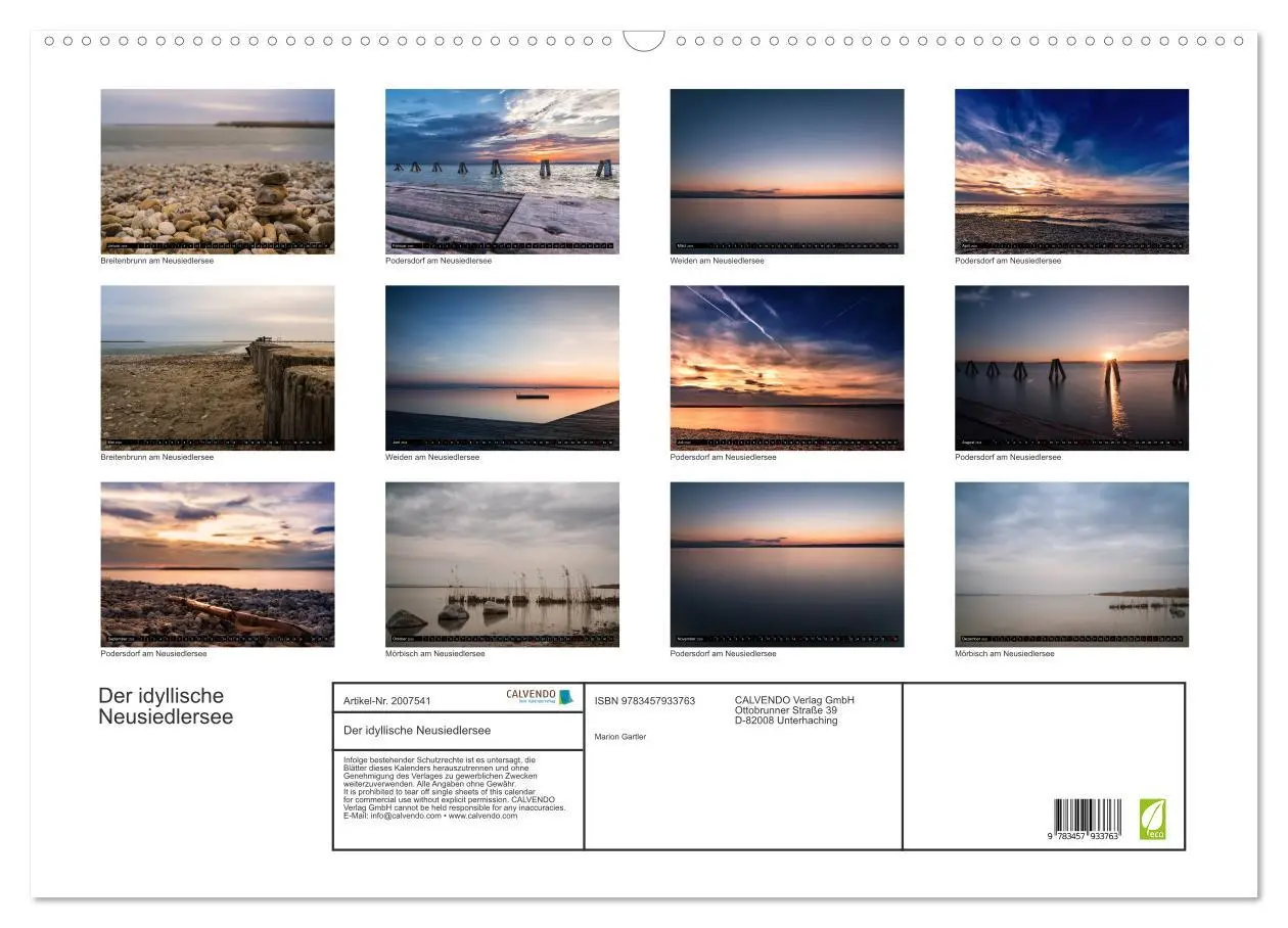 Bild: 9783457933763 | Der idyllische Neusiedlersee (Wandkalender 2026 DIN A2 quer),...