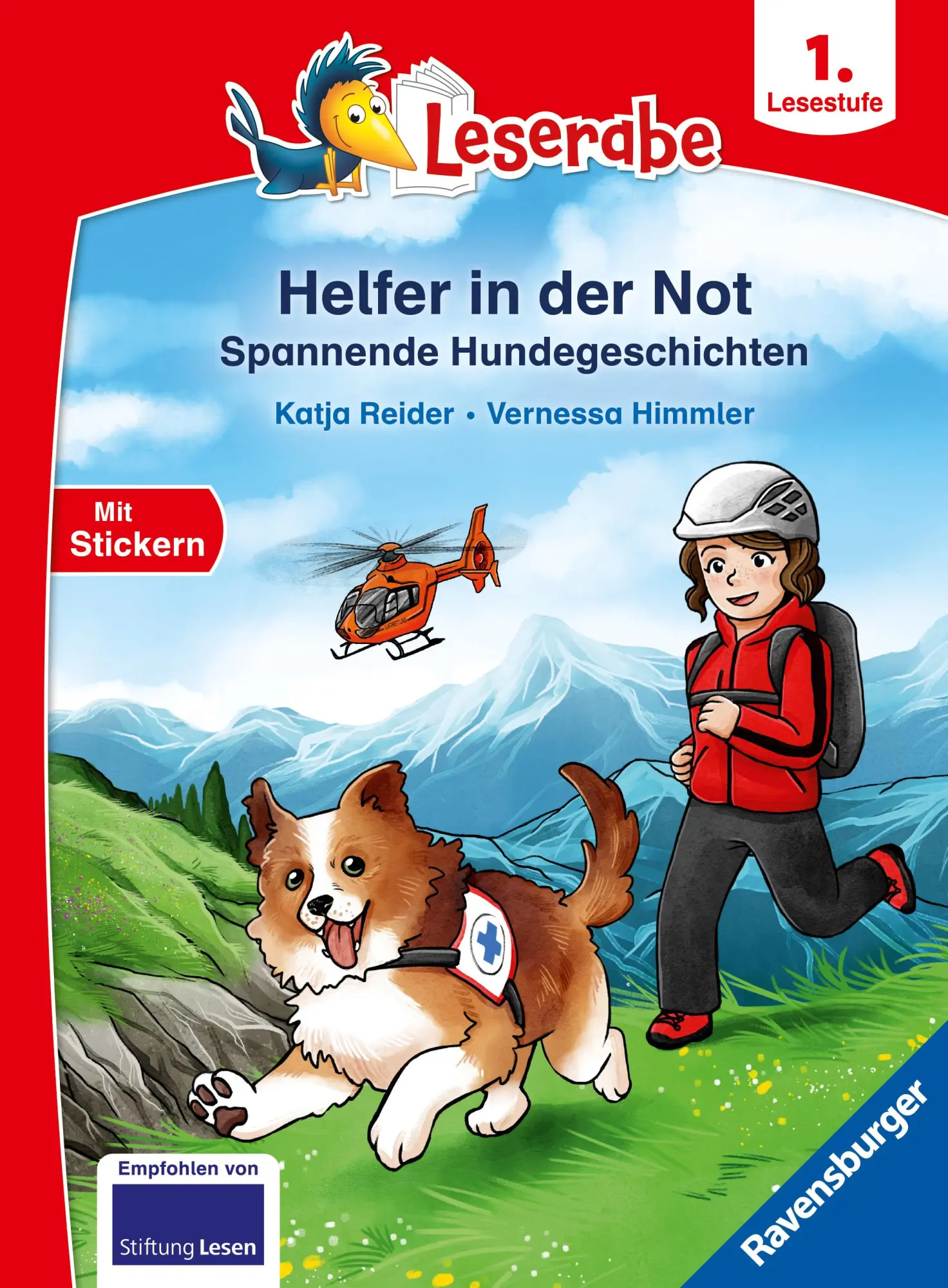 Cover: 9783473463763 | Leserabe 1. Lesestufe - Helfer in der Not. Spannende Hundegeschichten