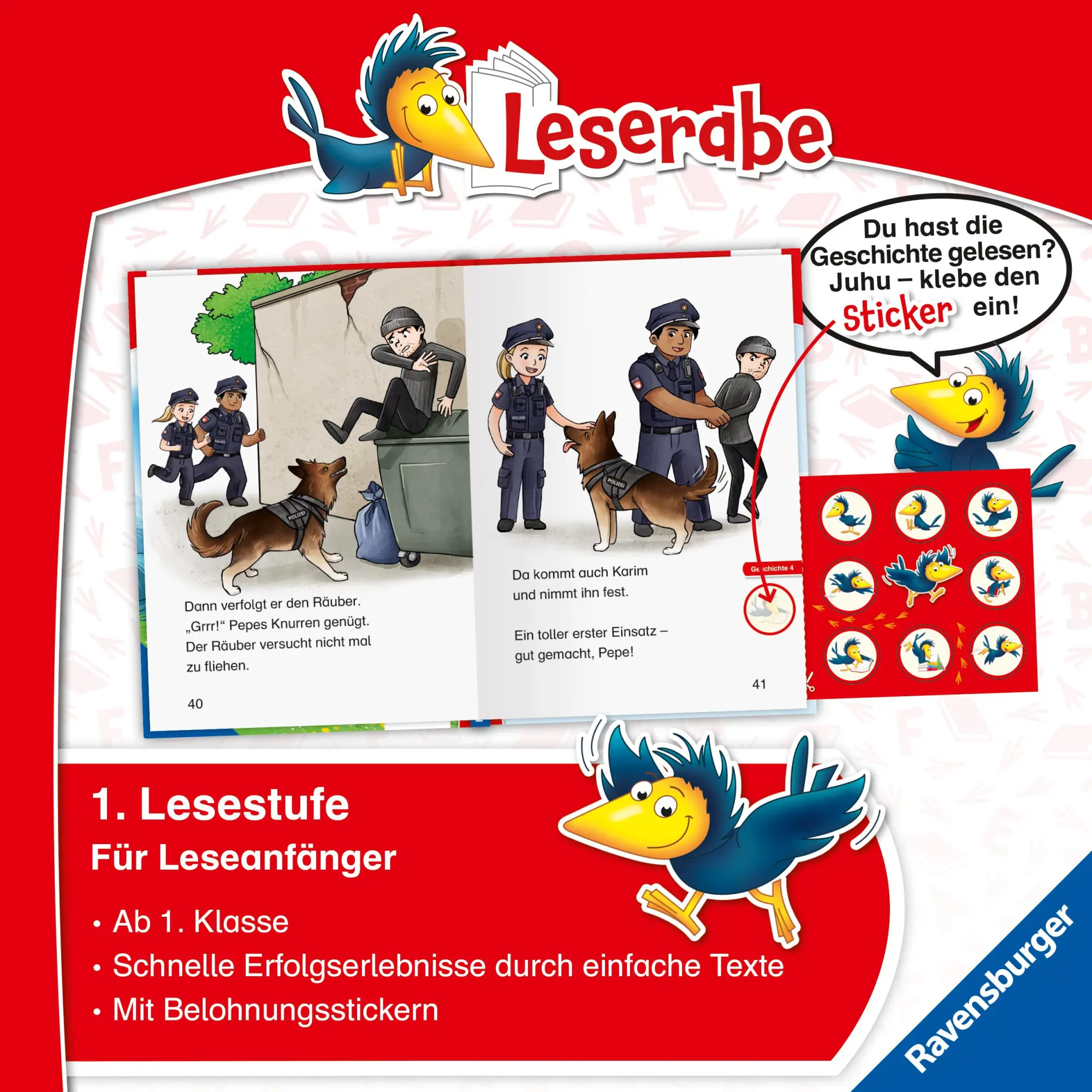 Bild: 9783473463763 | Leserabe 1. Lesestufe - Helfer in der Not. Spannende Hundegeschichten