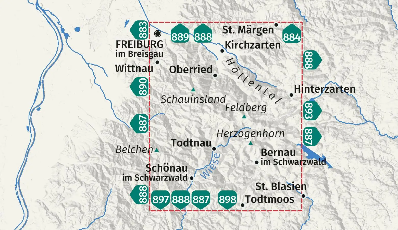 Bild: 9783991543763 | KOMPASS Wanderkarte 891 Feldberg, Todtnau, Kirchzarten,...