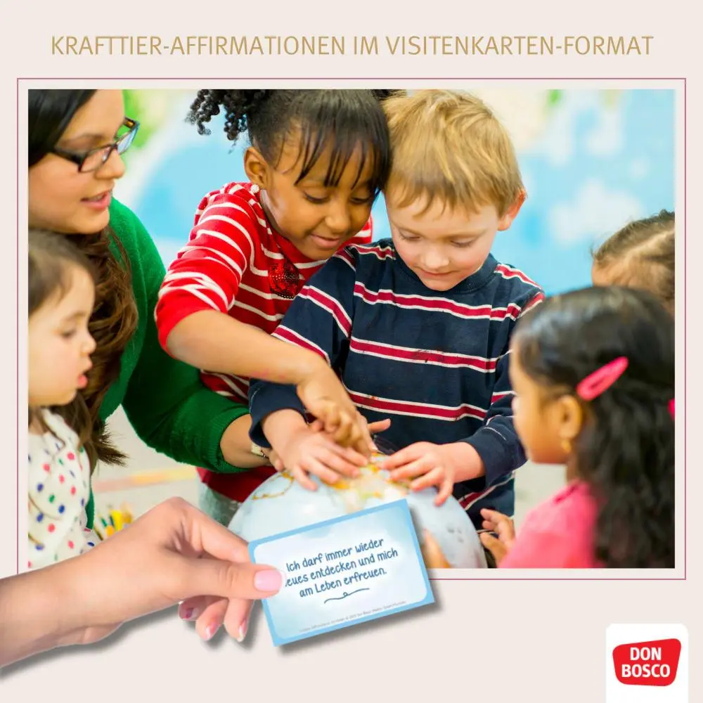 Bild: 4260694923863 | Krafttier-Affirmationen für Kinder | Tanja Draxler | Box | 90 S.