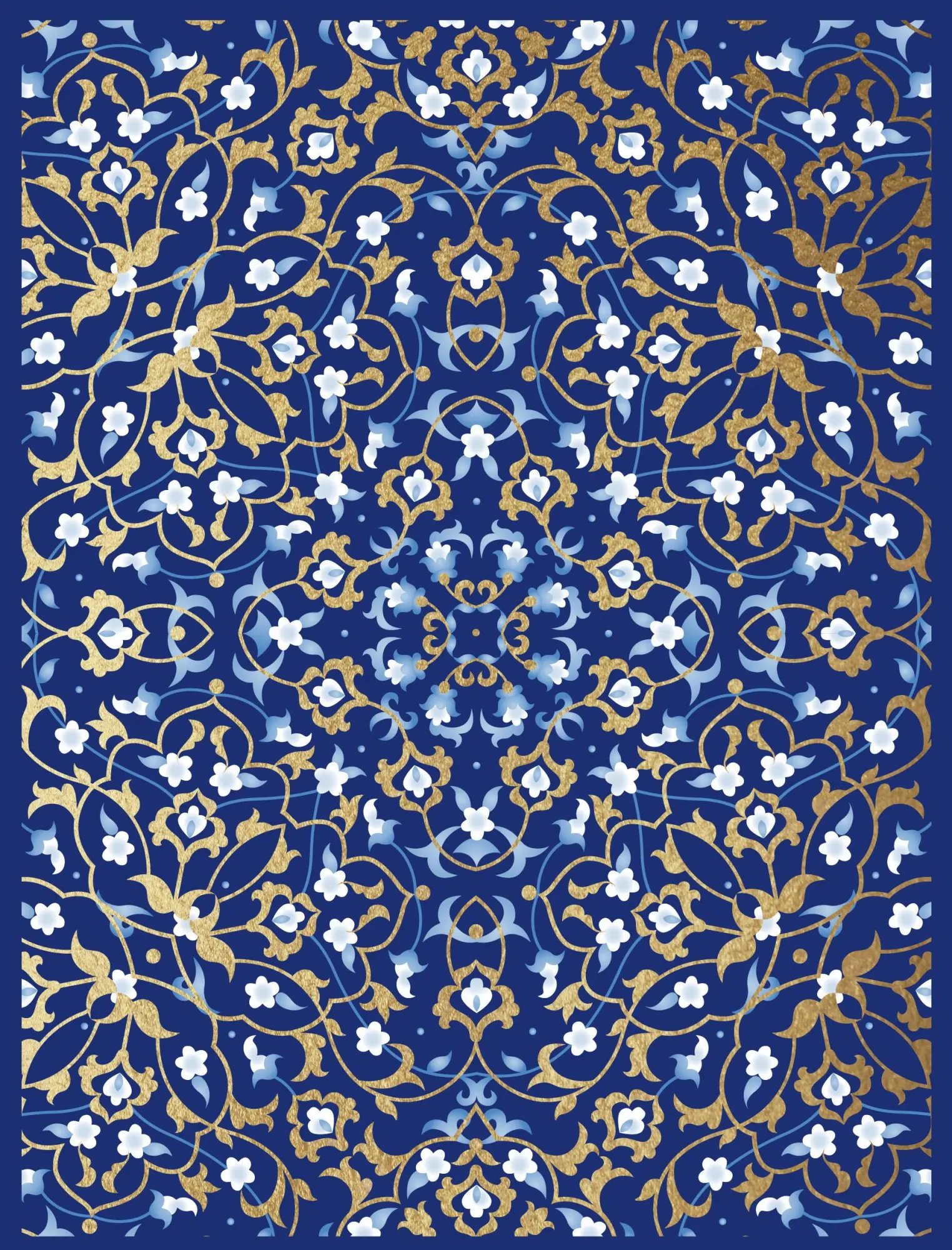 Blue Pattern Journal