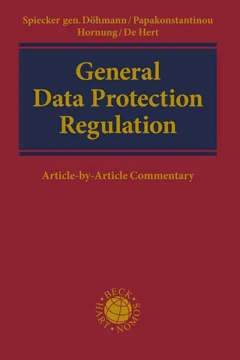 Cover: 9783406743863 | General Data Protection Regulation | Article-by-Article Commentary