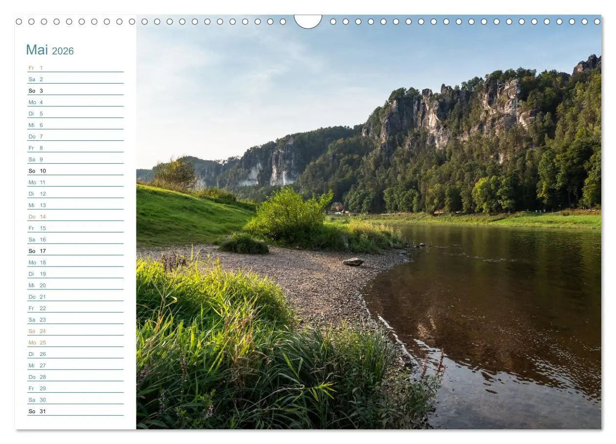 Bild: 9783457543863 | Lebensadern - Elbsandstein (Wandkalender 2026 DIN A3 quer),...