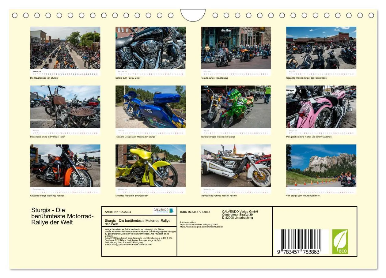Bild: 9783457783863 | Sturgis - Die berühmteste Motorrad-Rallye der Welt (Wandkalender...