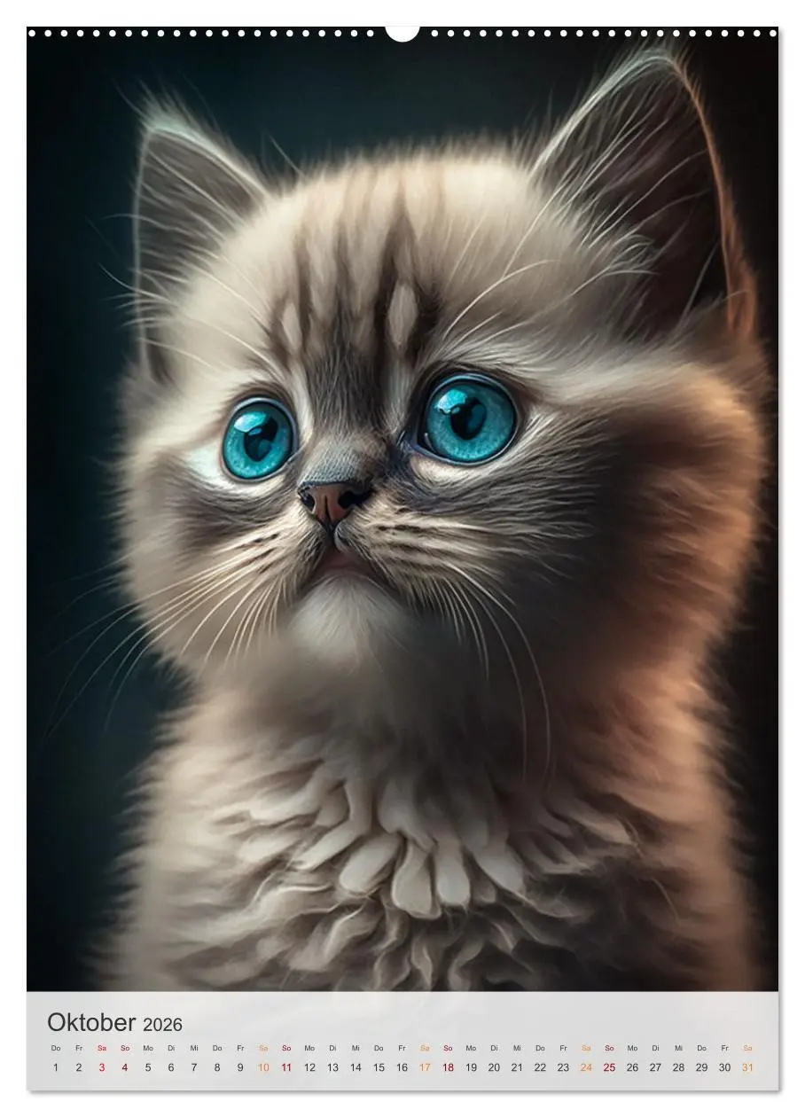 Bild: 9783516323863 | Süße Katzenkinder (hochwertiger Premium Wandkalender 2026 DIN A2...