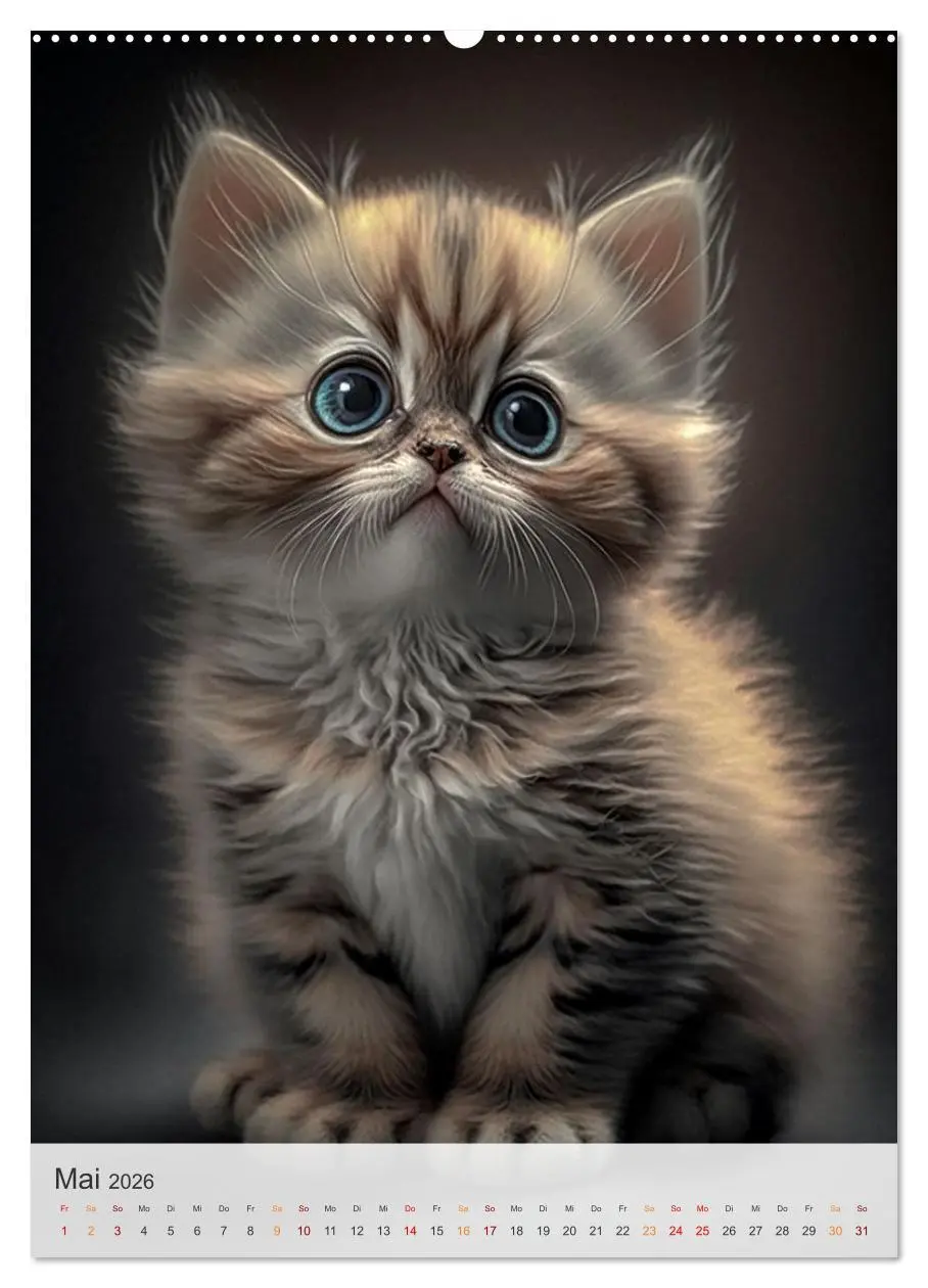 Bild: 9783516323863 | Süße Katzenkinder (hochwertiger Premium Wandkalender 2026 DIN A2...