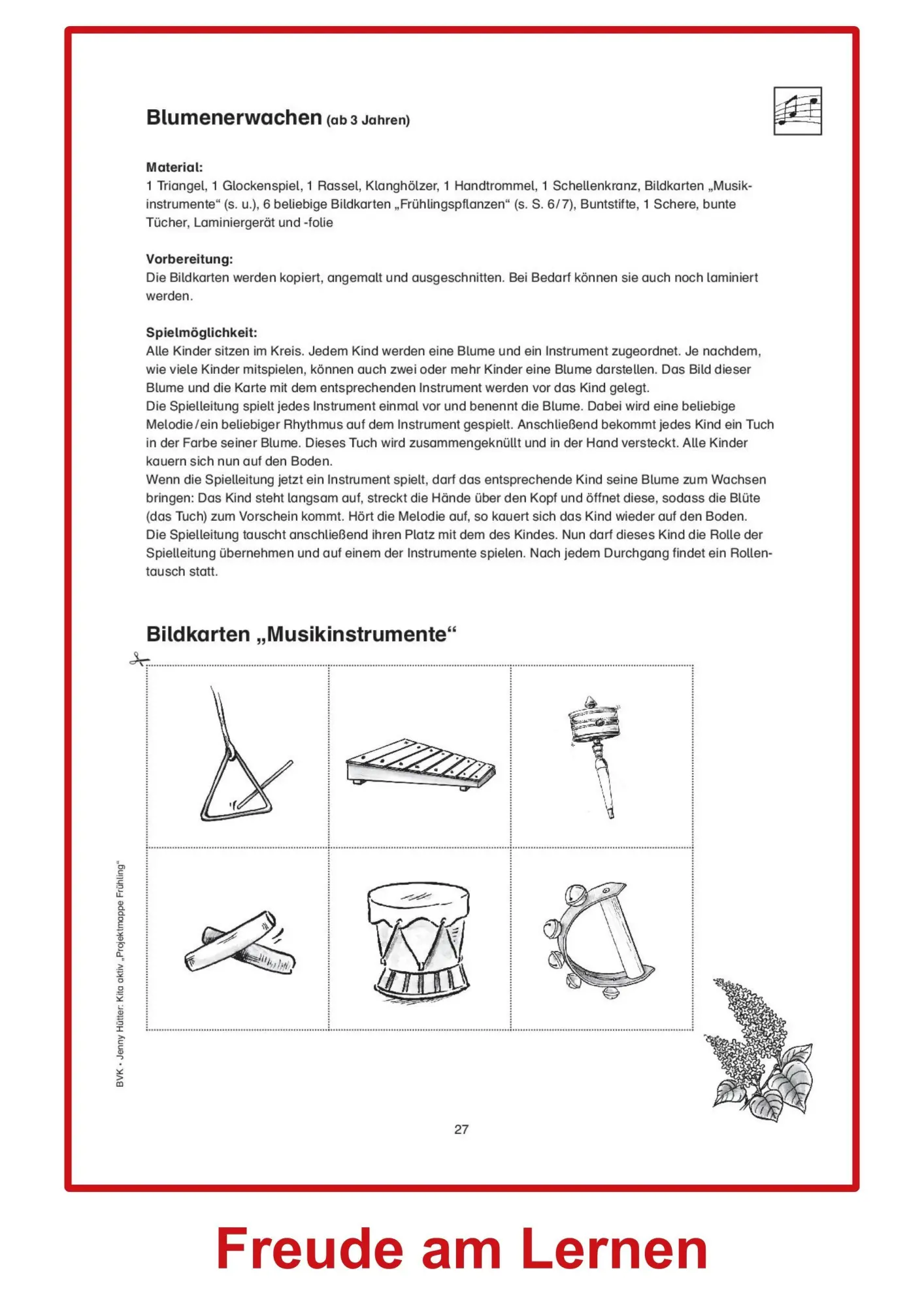 Bild: 9783867403863 | Kita aktiv Projektmappe Frühling | Jenny Hütter | Broschüre | 64 S.