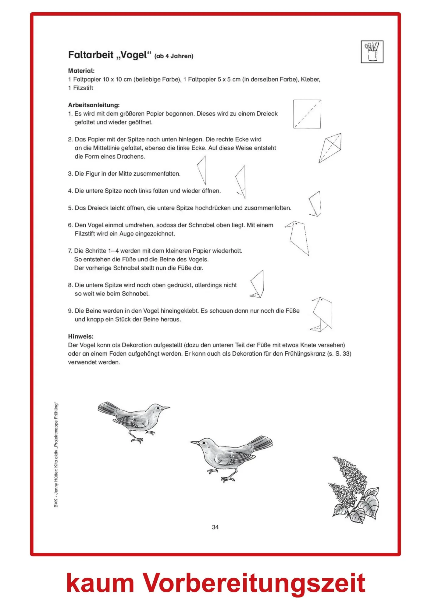 Bild: 9783867403863 | Kita aktiv Projektmappe Frühling | Jenny Hütter | Broschüre | 64 S.