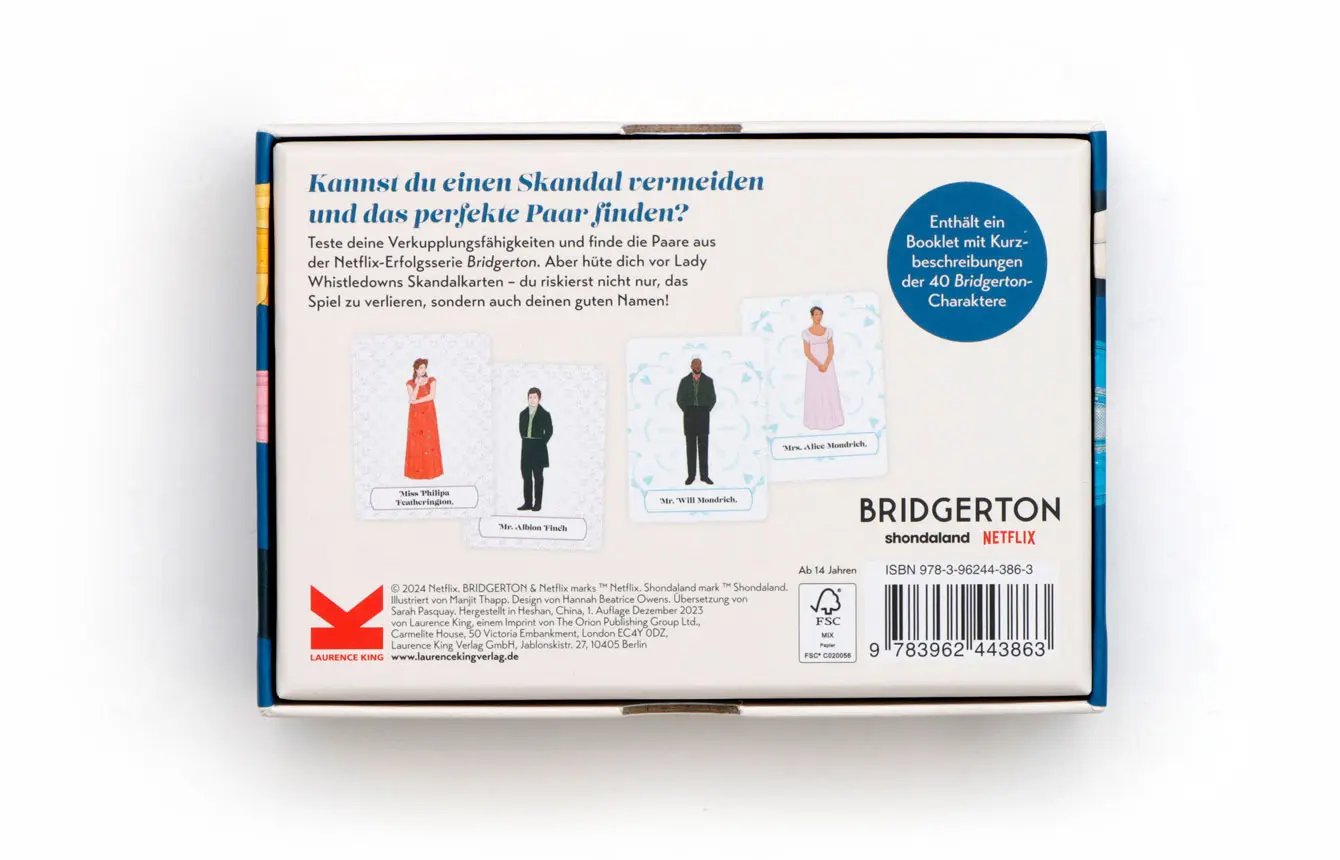 Bild: 9783962443863 | Bridgerton Partnersuche | Ein Memo-Spiel | Netflix (u. a.) | Spiel