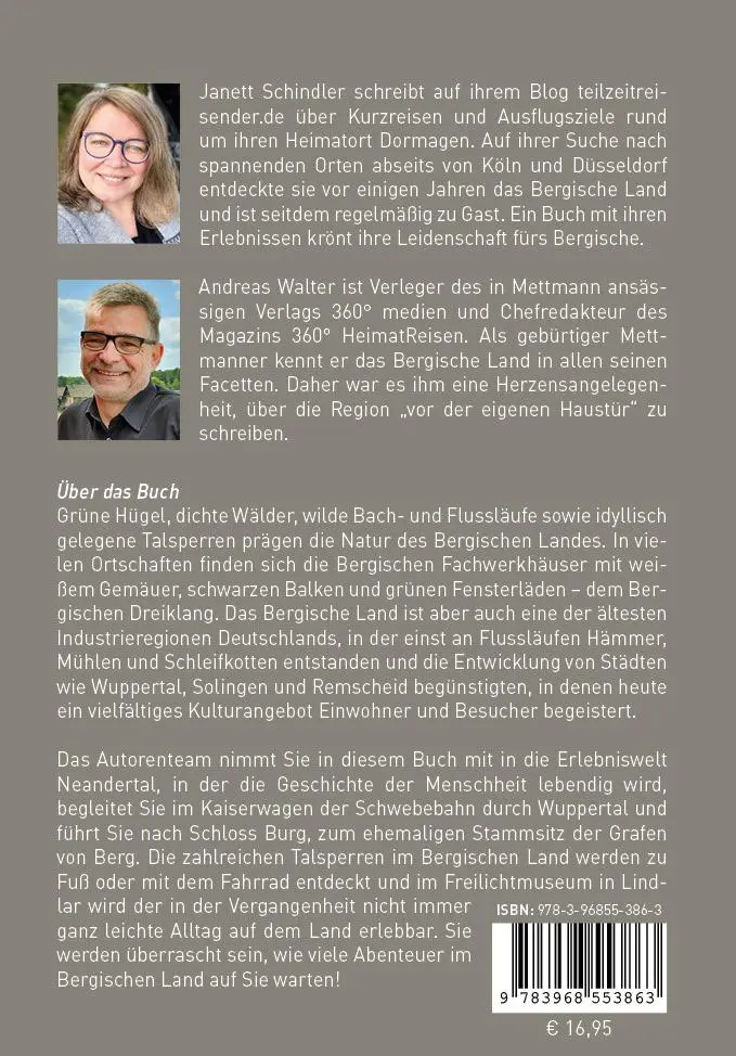 Rückseite: 9783968553863 | Bergisches Land - HeimatMomente | Janett Schindler (u. a.) | Buch