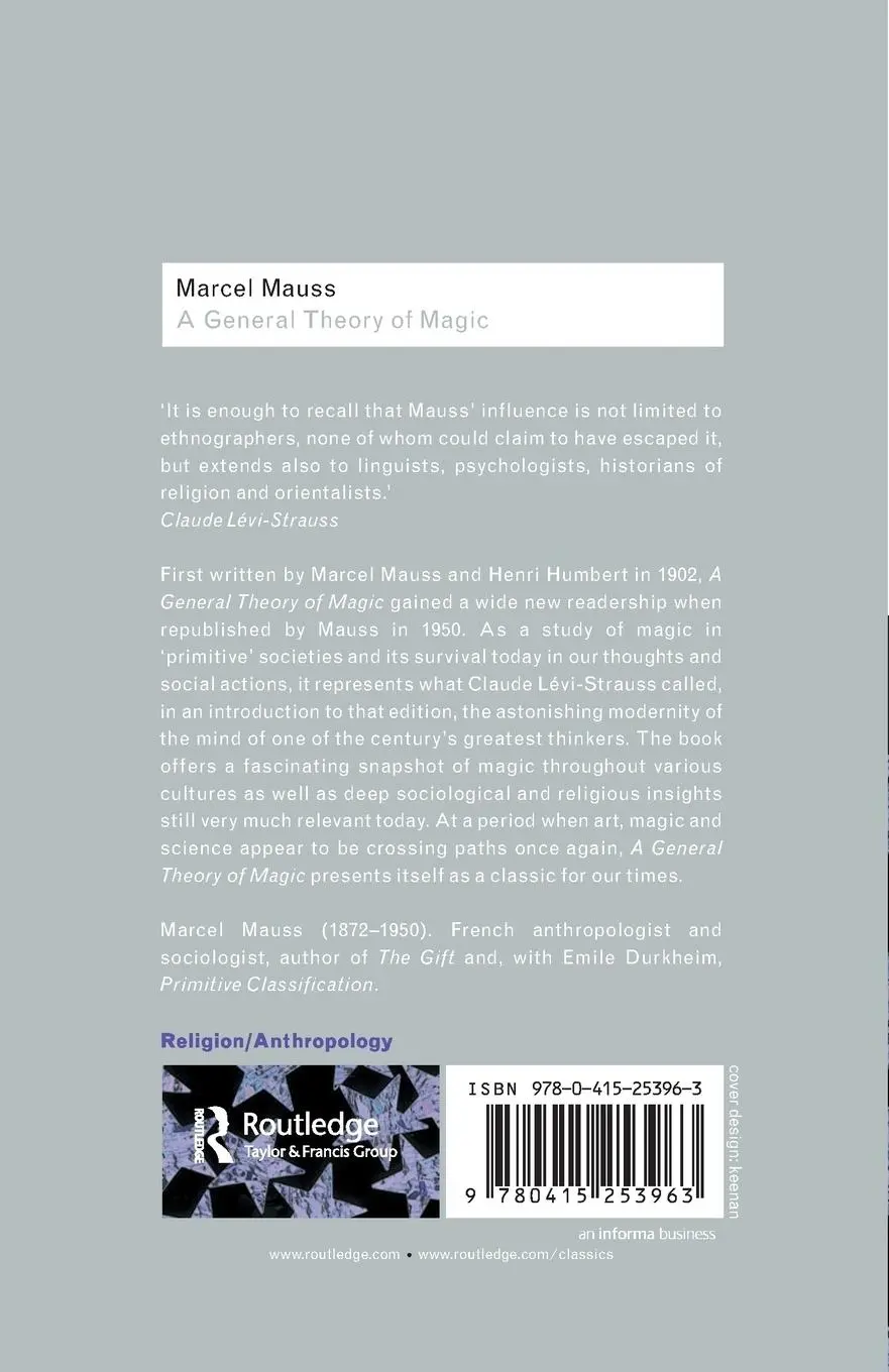 Rückseite: 9780415253963 | A General Theory of Magic | Marcel Mauss | Taschenbuch | Englisch