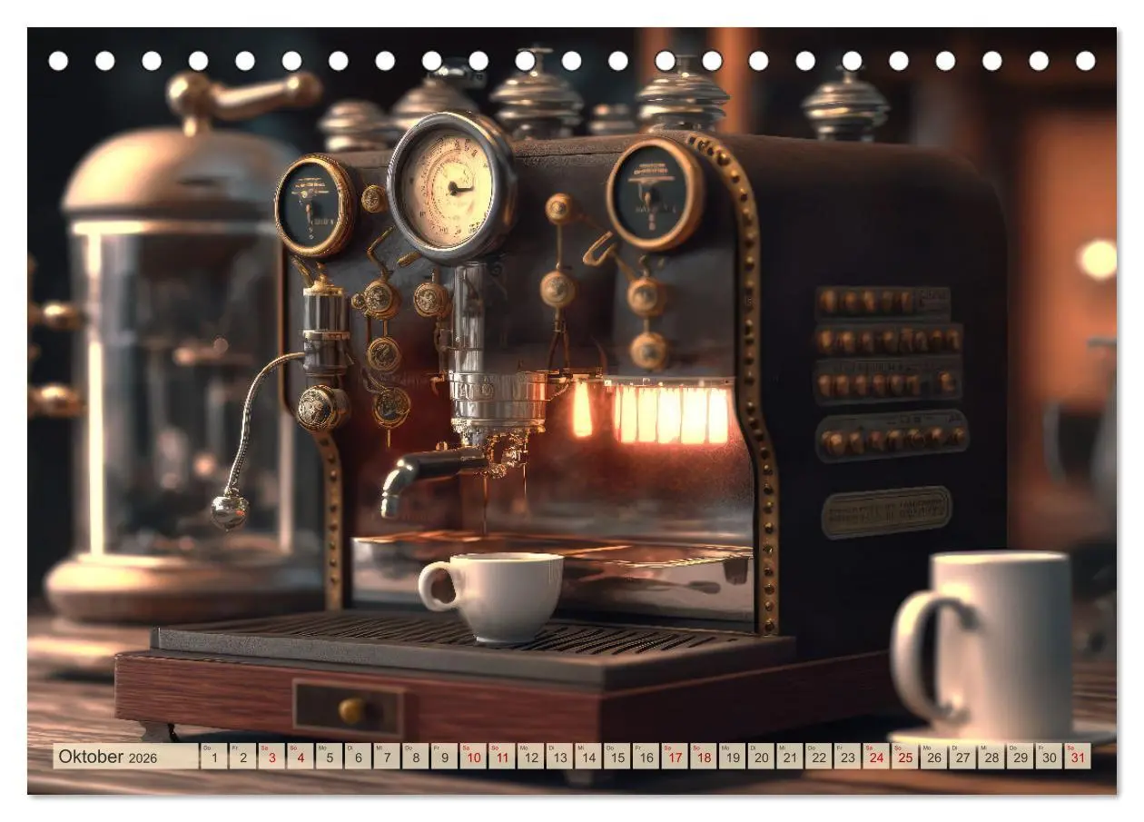 Bild: 9783457533963 | Kaffee Pause (Tischkalender 2026 DIN A5 quer), CALVENDO Monatskalender