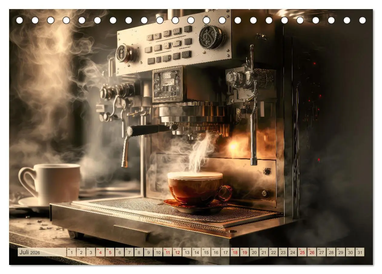 Bild: 9783457533963 | Kaffee Pause (Tischkalender 2026 DIN A5 quer), CALVENDO Monatskalender