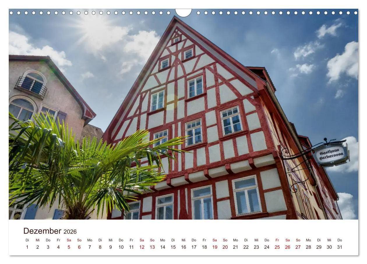Bild: 9783457773963 | Bad Wimpfen. (Wandkalender 2026 DIN A3 quer), CALVENDO Monatskalender