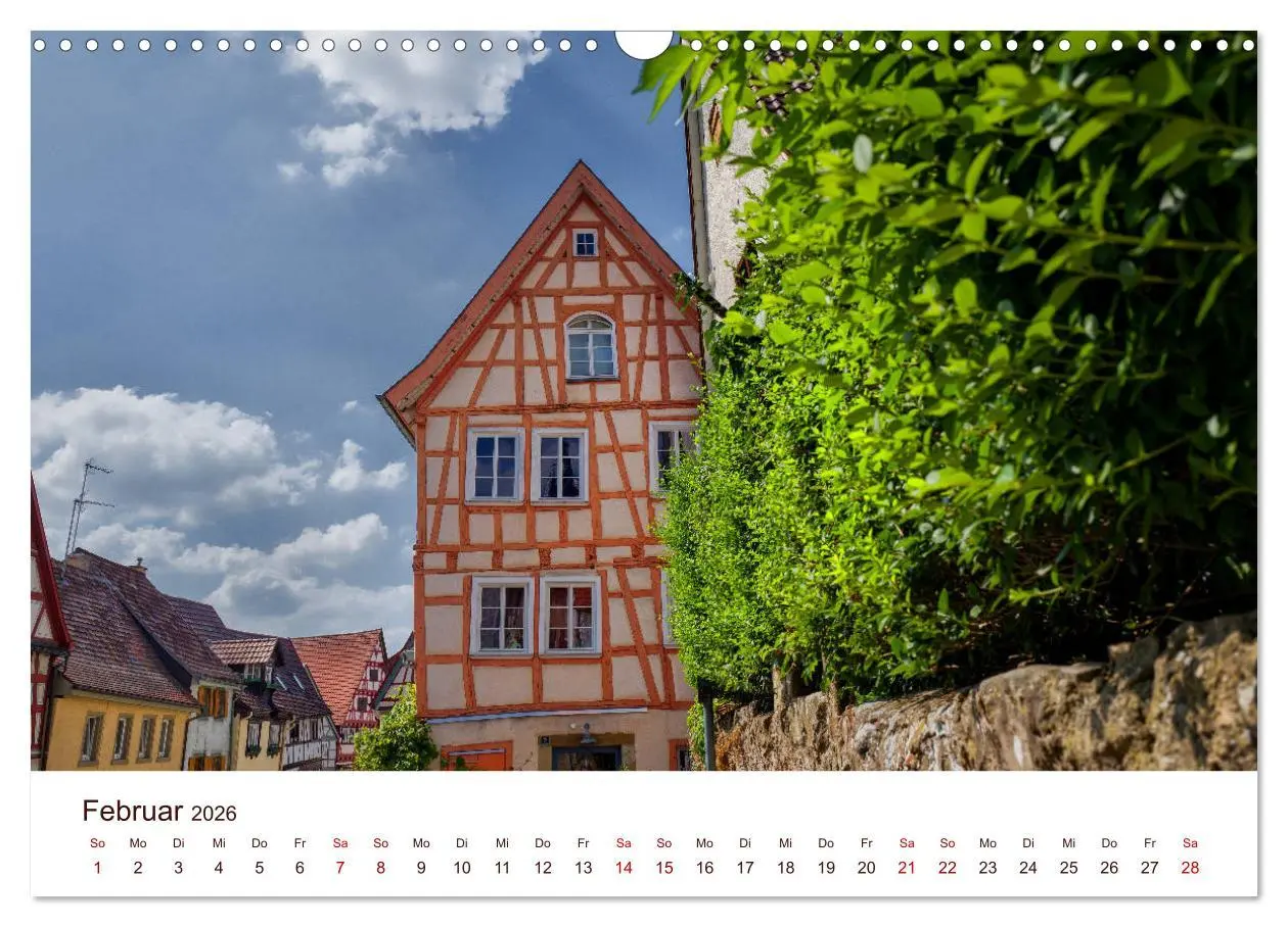 Bild: 9783457773963 | Bad Wimpfen. (Wandkalender 2026 DIN A3 quer), CALVENDO Monatskalender