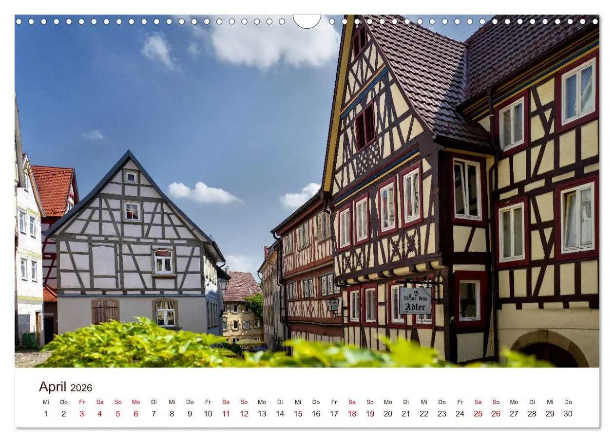Bild: 9783457773963 | Bad Wimpfen. (Wandkalender 2026 DIN A3 quer), CALVENDO Monatskalender