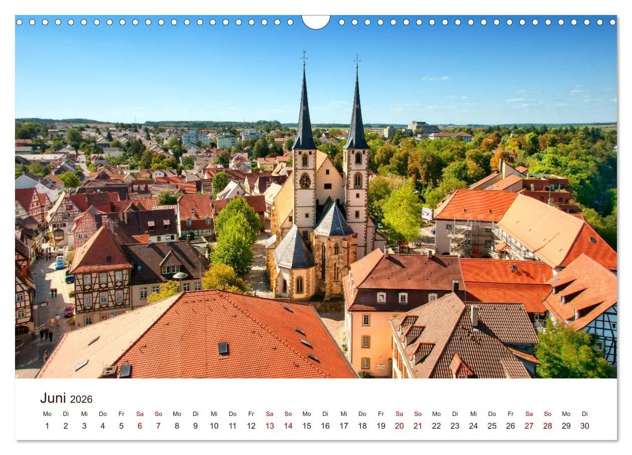Bild: 9783457773963 | Bad Wimpfen. (Wandkalender 2026 DIN A3 quer), CALVENDO Monatskalender