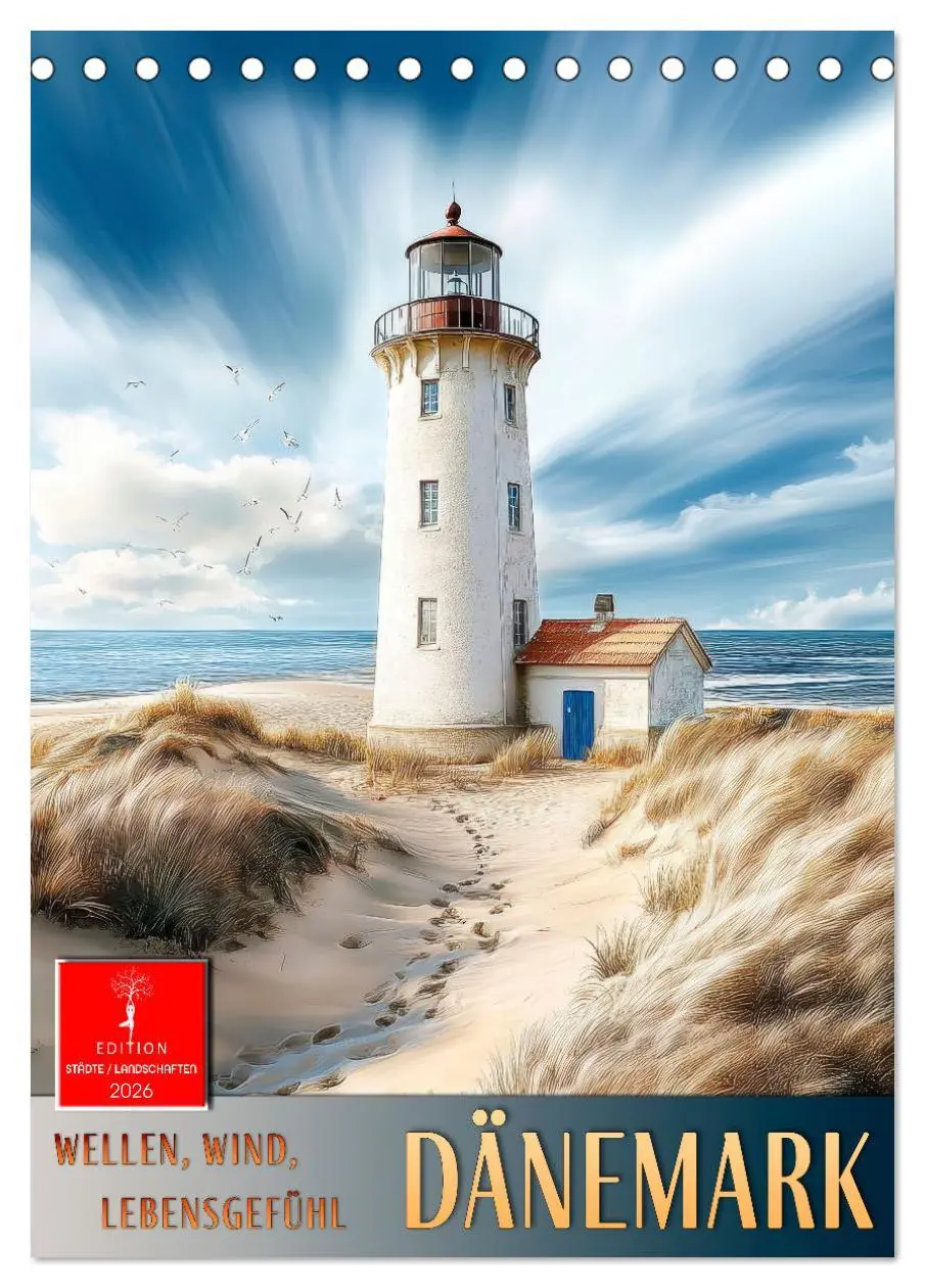 Cover: 9783457284063 | Dänemark - Wellen, Wind, Lebensgefühl (Tischkalender 2026 DIN A5...