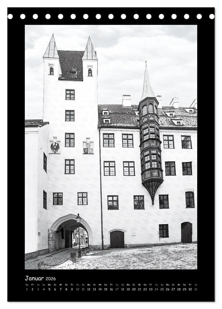Bild: 9783516444063 | Liebenswertes München 2026 - Stilisierte Fotografien in schwarzweiß...