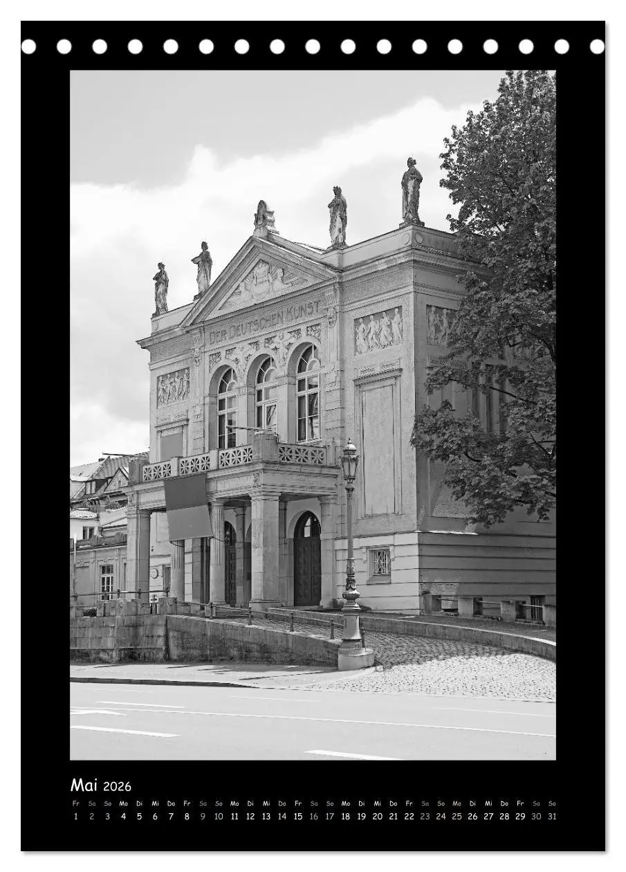 Bild: 9783516444063 | Liebenswertes München 2026 - Stilisierte Fotografien in schwarzweiß...