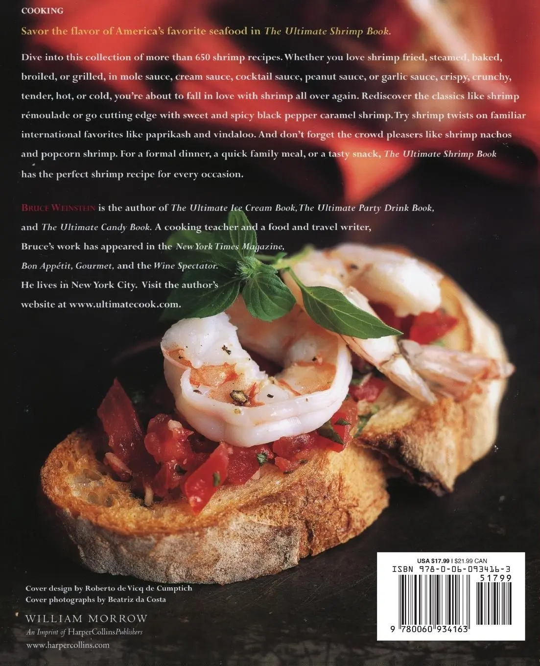 Rückseite: 9780060934163 | Ultimate Shrimp Book, The | Bruce Weinstein | Taschenbuch | Englisch