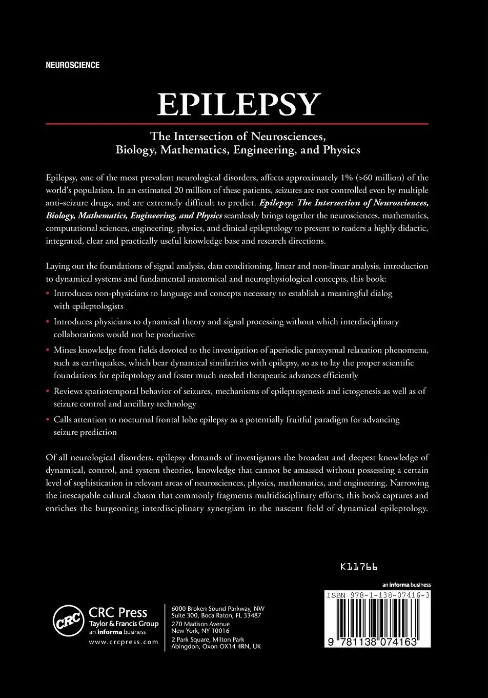 Rückseite: 9781138074163 | Epilepsy | Ivan Osorio (u. a.) | Taschenbuch | Englisch | 2017