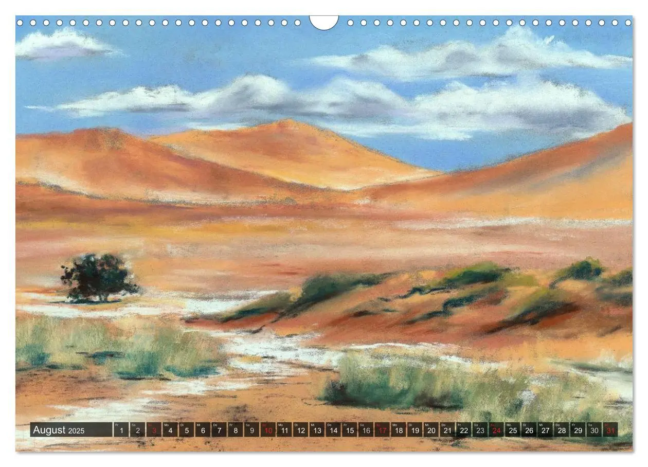 Bild: 9783435494163 | Afrika in Pastellgemälden (Wandkalender 2025 DIN A3 quer), CALVENDO...
