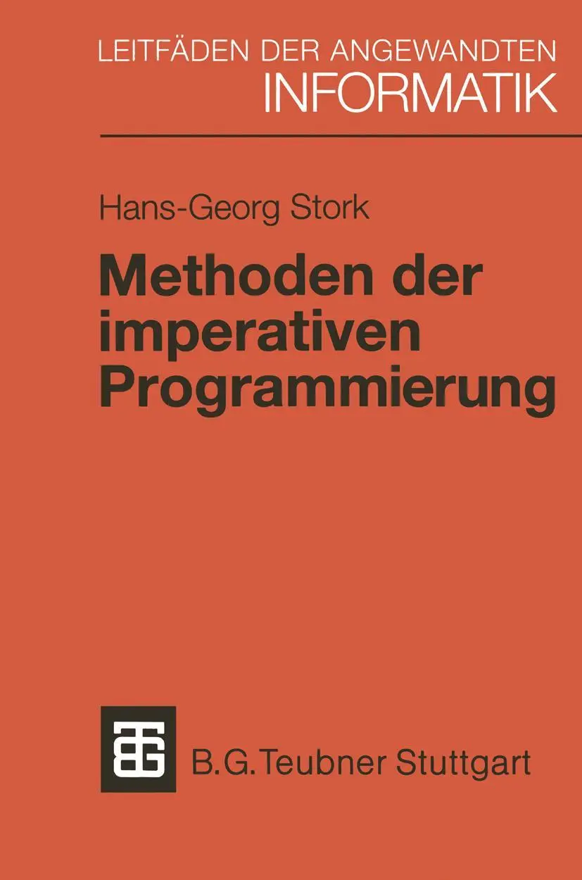 Cover: 9783519024163 | Methoden der imperativen Programmierung | Hans-Georg Stork | Buch | x Cover: 9783519024163 | Methoden der imperativen Programmierung | Hans-Georg Stork | Buch | x
