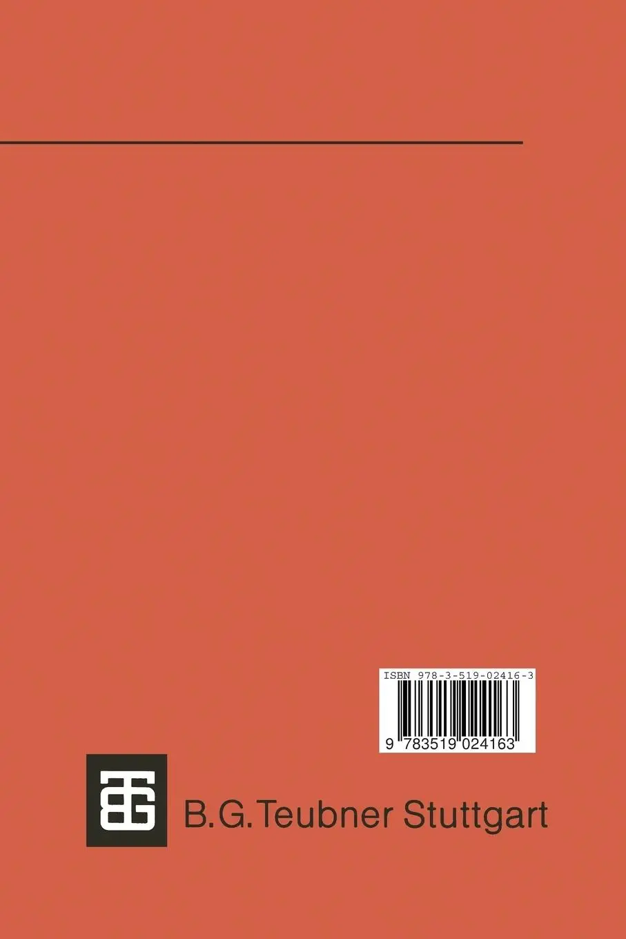 Rückseite: 9783519024163 | Methoden der imperativen Programmierung | Hans-Georg Stork | Buch | x Rückseite: 9783519024163 | Methoden der imperativen Programmierung | Hans-Georg Stork | Buch | x