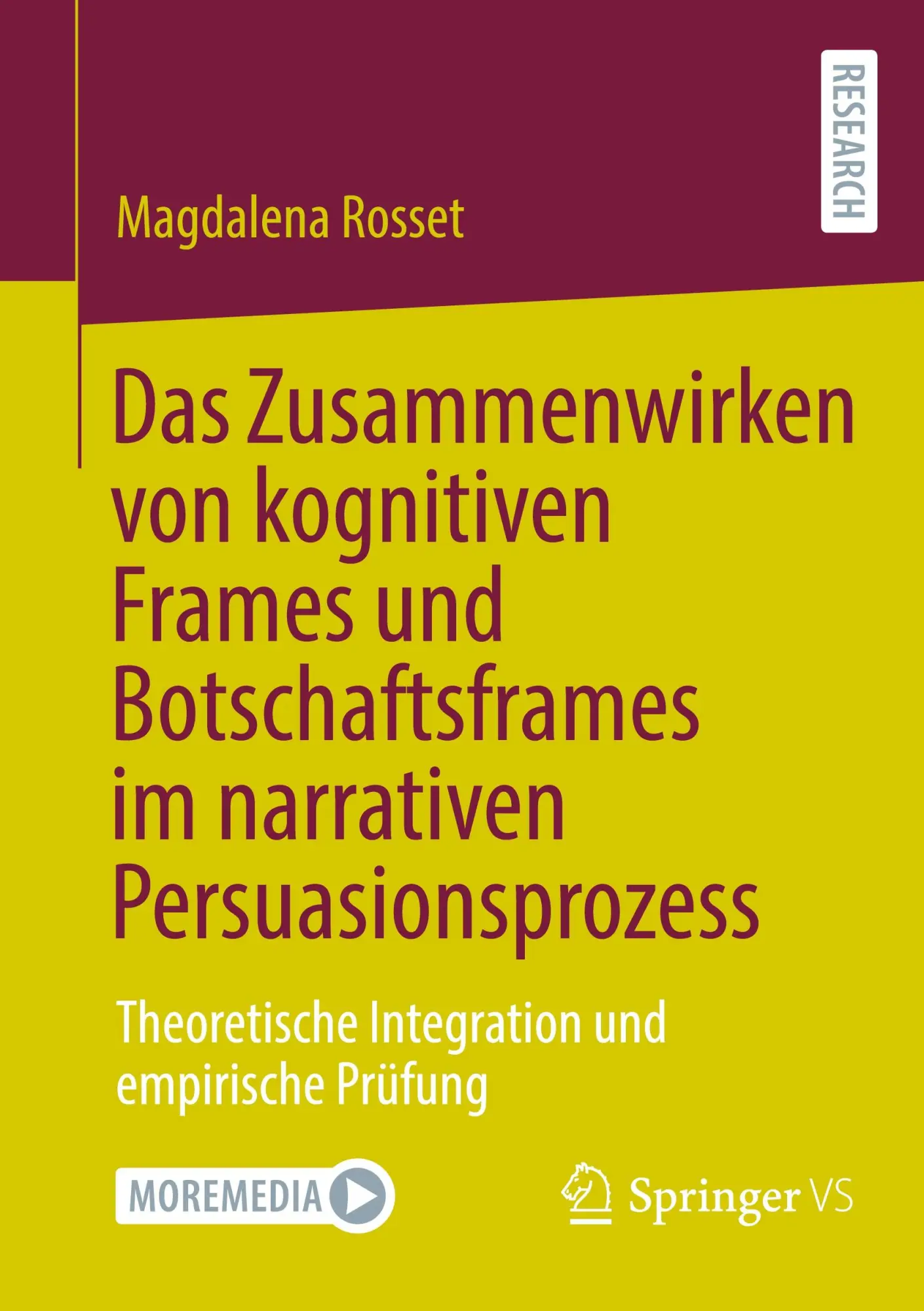 Cover: 9783658484163 | Das Zusammenwirken von kognitiven Frames und Botschaftsframes im...