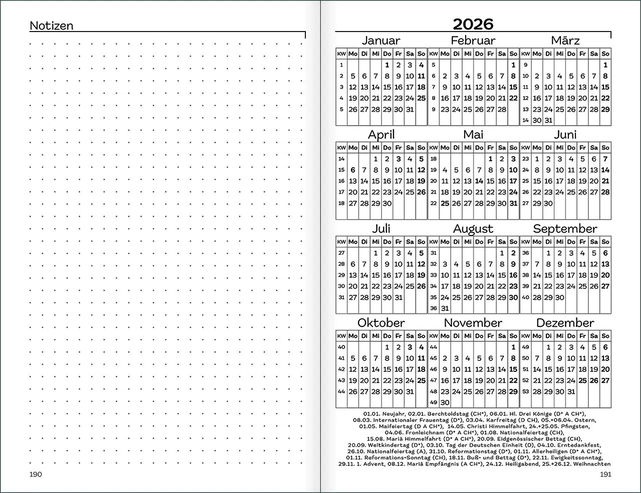 Bild: 9783754894163 | Jahreslosung 2026 | Maxi-Notice | Kalender | Mit Lesebändchen | 192 S.