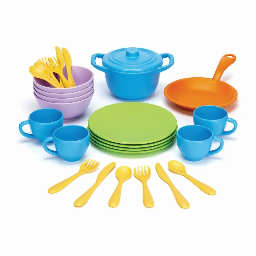 Cover: 793573454263 | GREENTOYS - Koch- und Geschirrset 27 Teile | Green Toys | 8645426