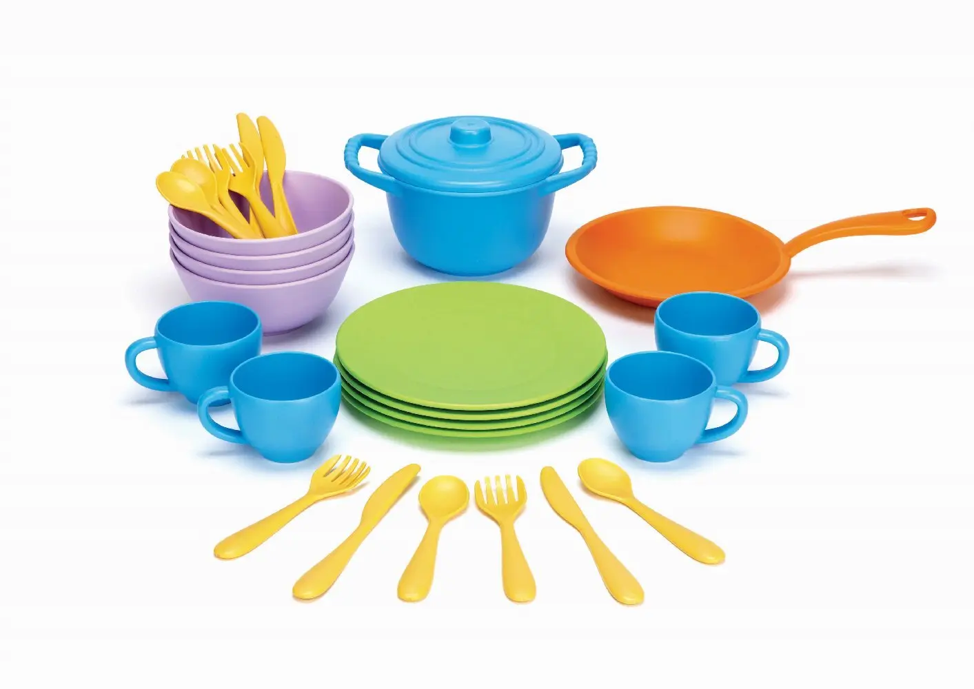 Bild: 793573454263 | GREENTOYS - Koch- und Geschirrset 27 Teile | Green Toys | 8645426
