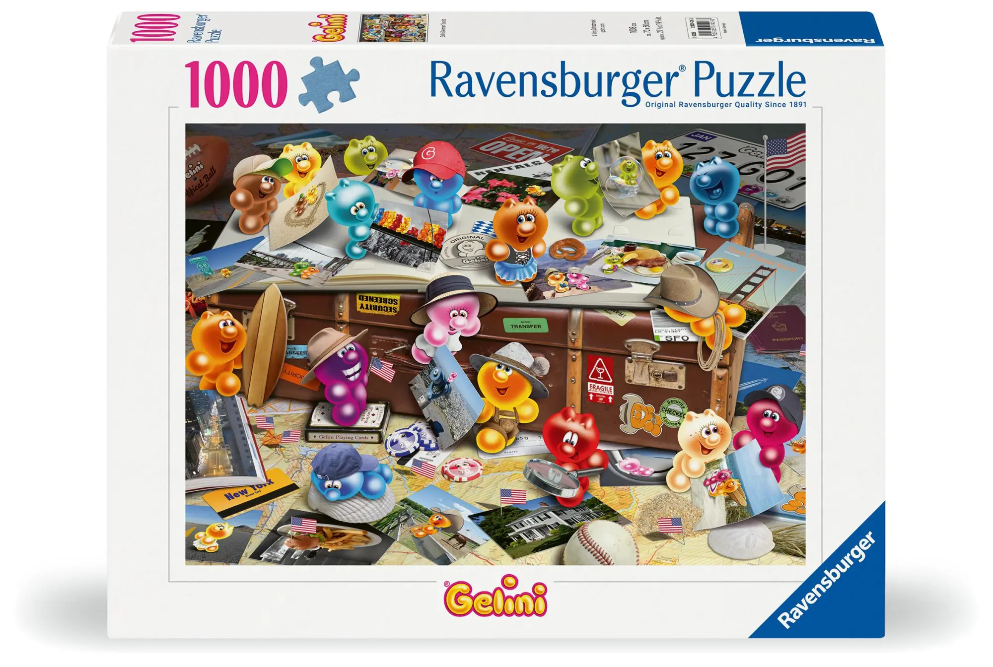 Cover: 4005555014263 | Erwachsenenpuzzle 1000 Teile - Gelini Deutscher Tourist | Spiel | 2025