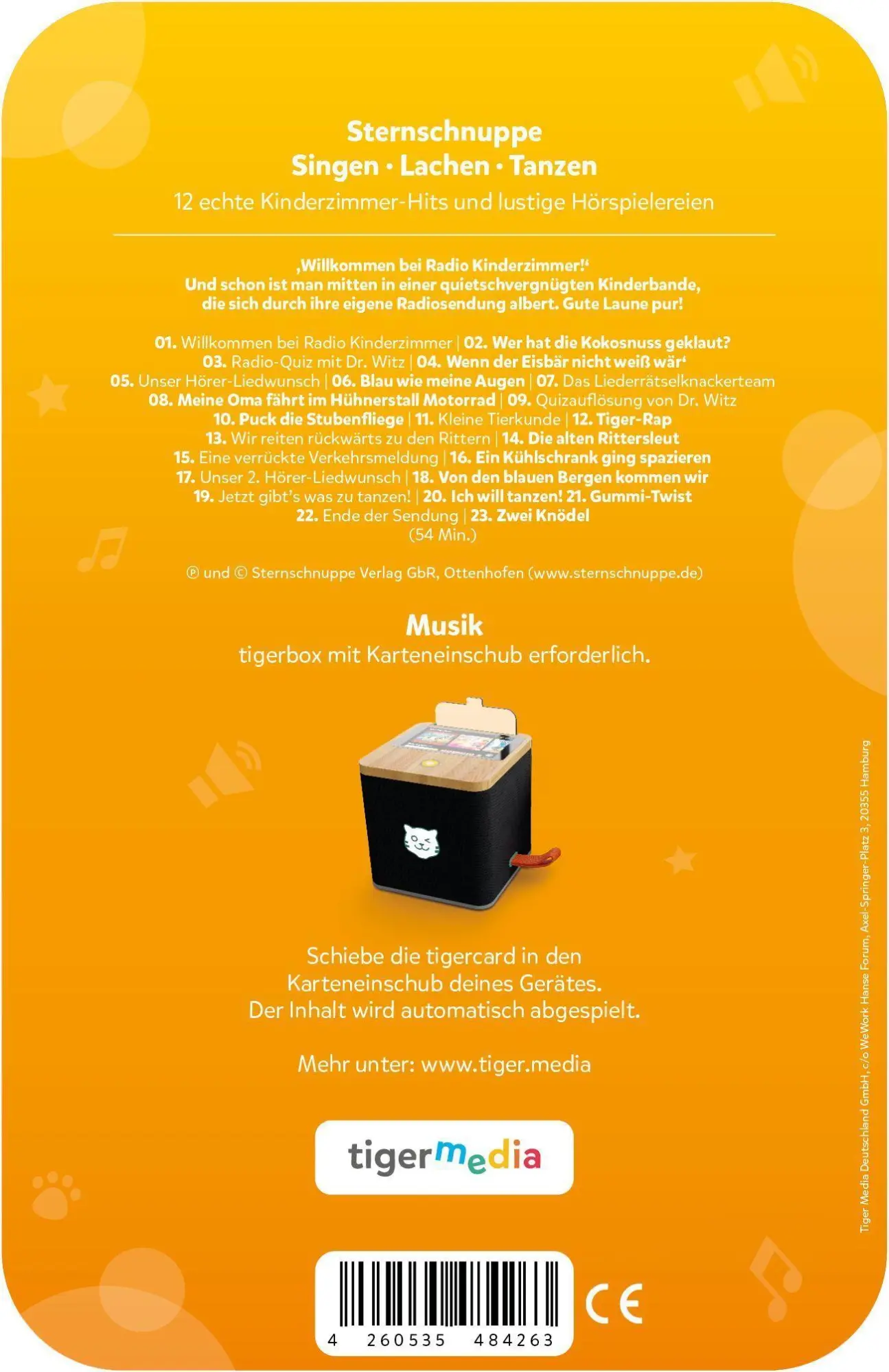 Bild: 4260535484263 | tigercard - Sternschnuppe - Singen, Lachen, Tanzen (Exklusive...