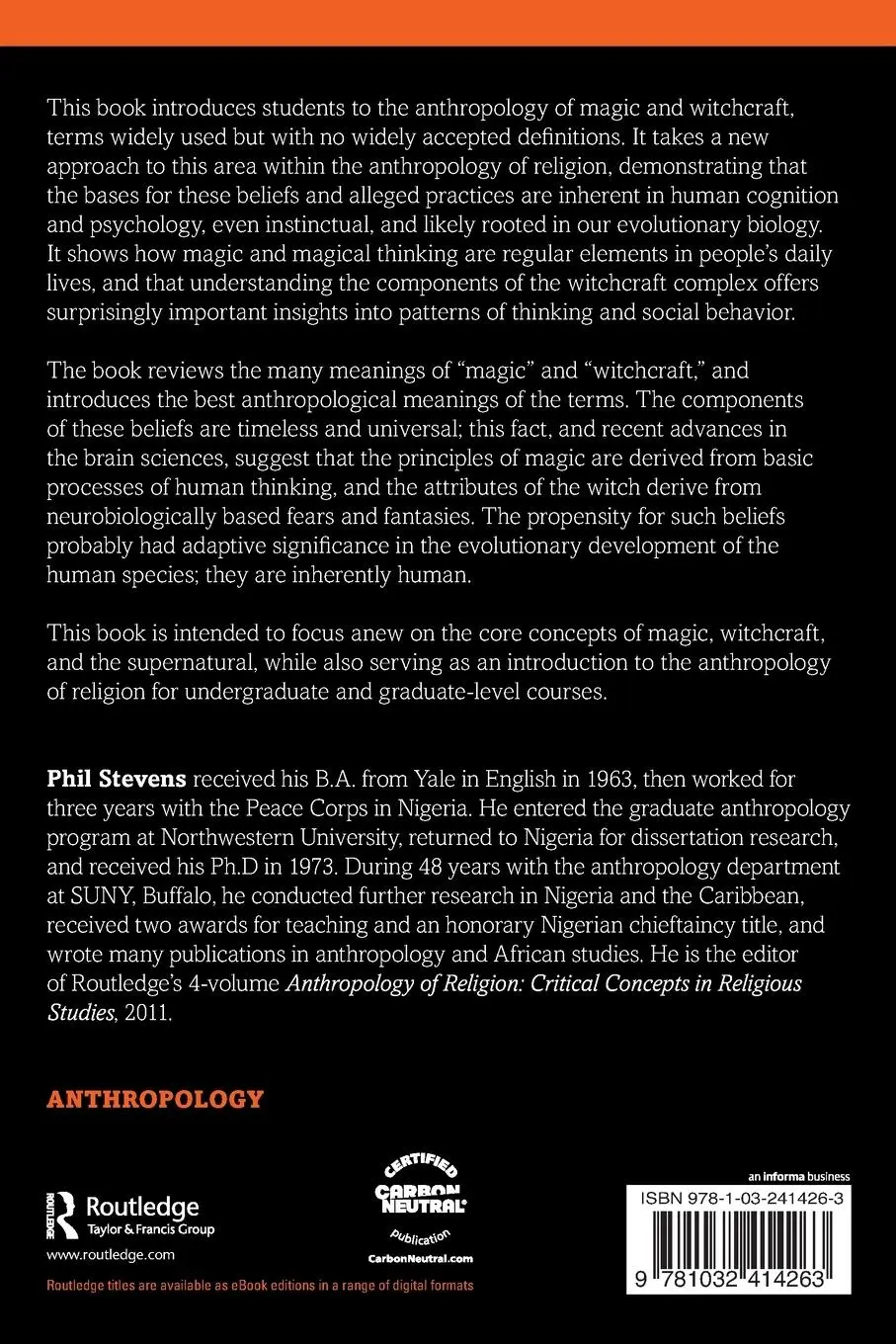 Rückseite: 9781032414263 | Rethinking the Anthropology of Magic and Witchcraft | Inherently Human