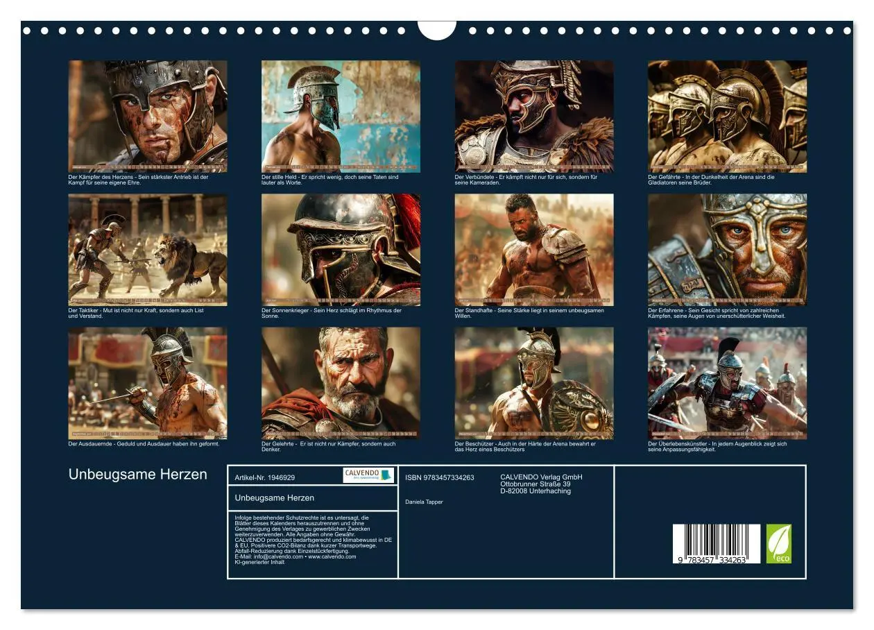 Bild: 9783457334263 | Unbeugsame Herzen (Wandkalender 2026 DIN A3 quer), CALVENDO...
