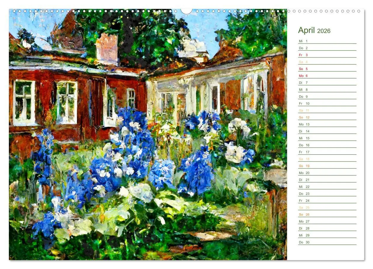 Bild: 9783457574263 | Malerische Gärten - Im Stile des Impressionismus (Wandkalender 2026...