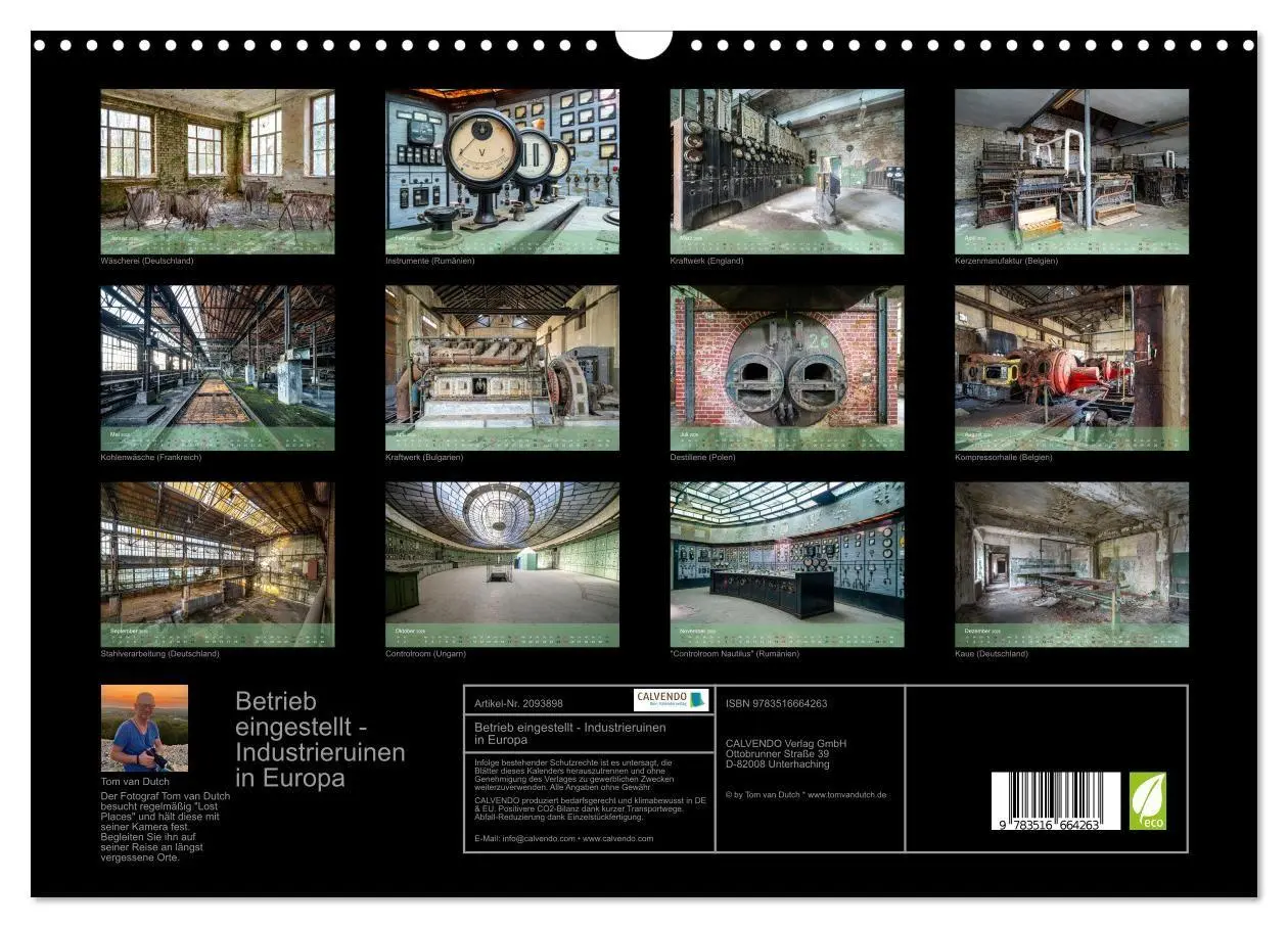 Bild: 9783516664263 | Betrieb eingestellt - Industrieruinen in Europa (Wandkalender 2026...