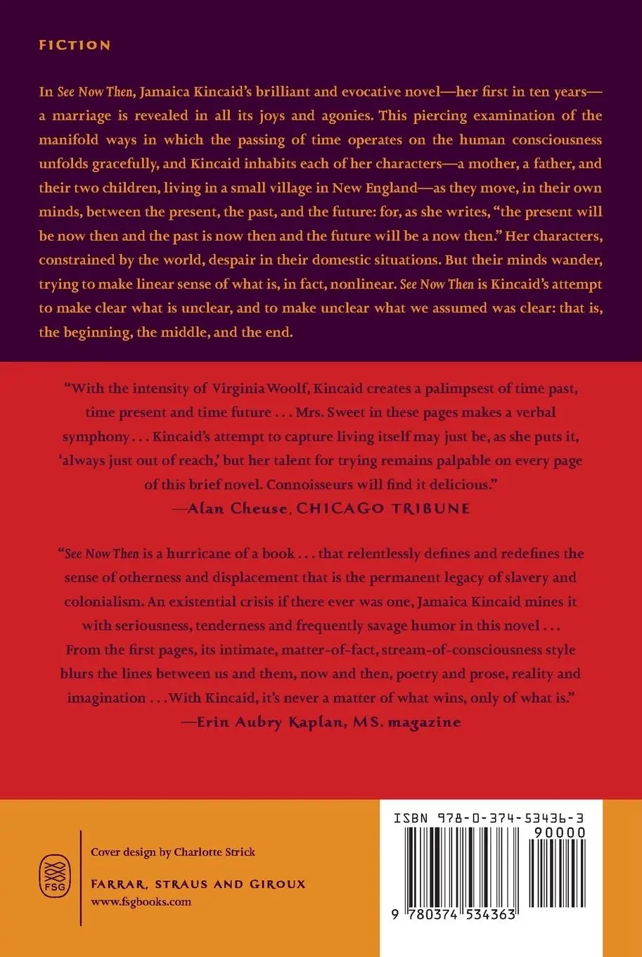 Rückseite: 9780374534363 | See Now Then | Jamaica Kincaid | Taschenbuch | 182 S. | Englisch