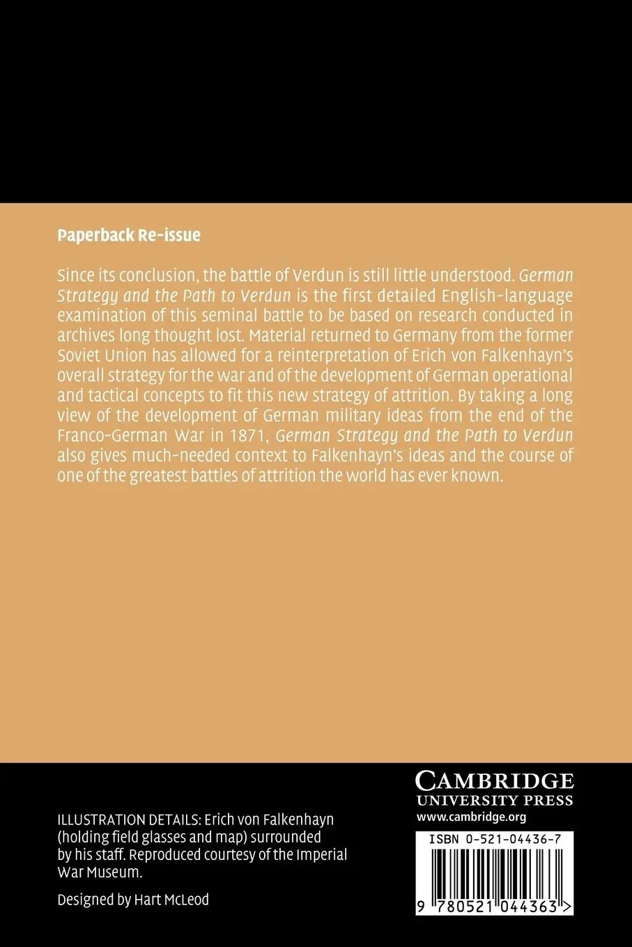 Rückseite: 9780521044363 | German Strategy and the Path to Verdun | Robert T. Foley (u. a.)