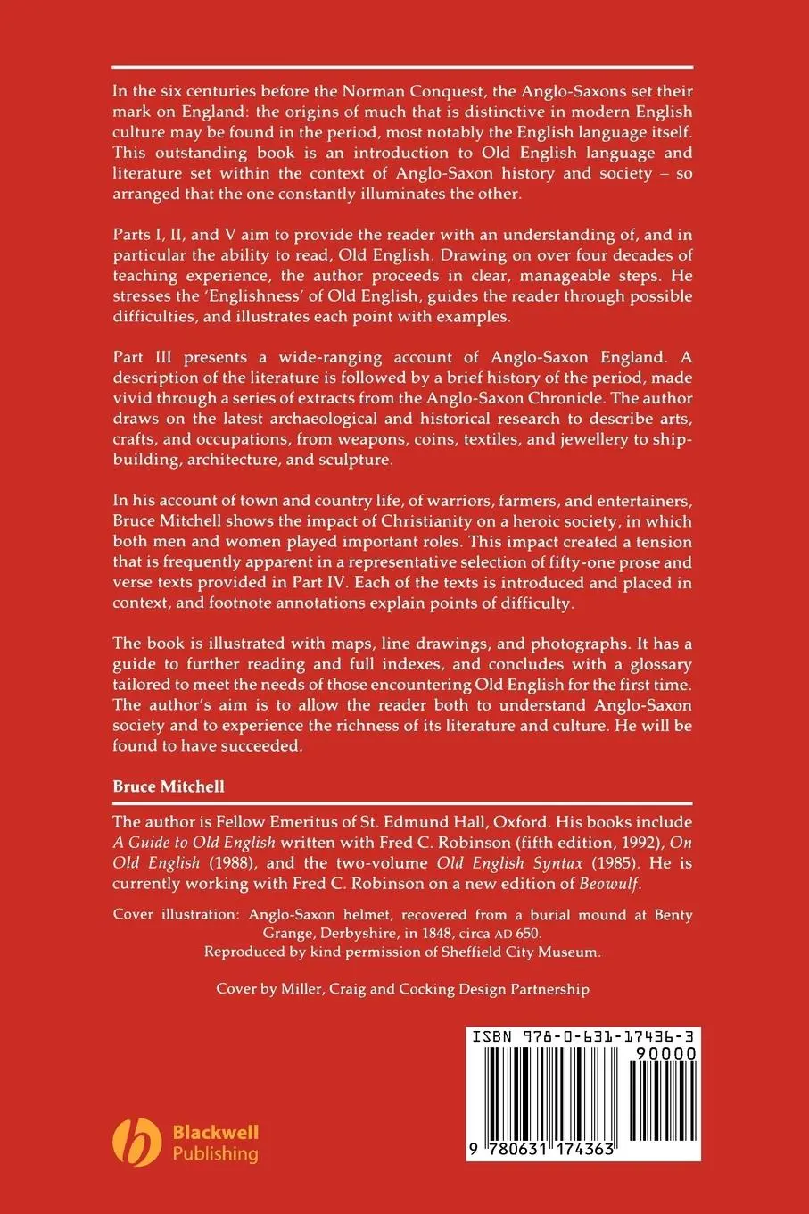 Rückseite: 9780631174363 | An Invitation to Old English and Anglo-Saxon England | Mitchell | Buch