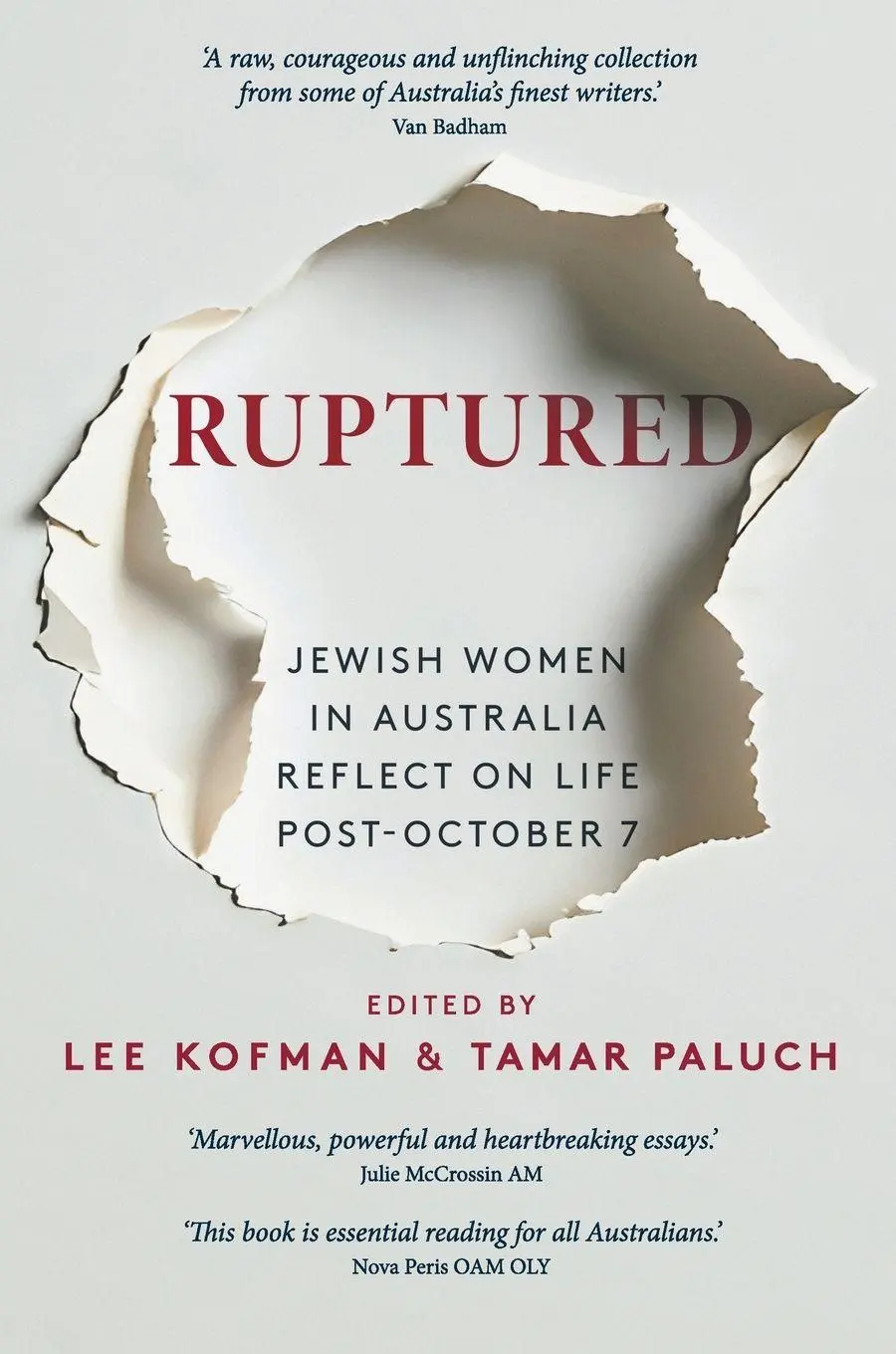 Cover: 9780646714363 | Ruptured | Jewish Women in Australia Reflect on Life Post-October 7