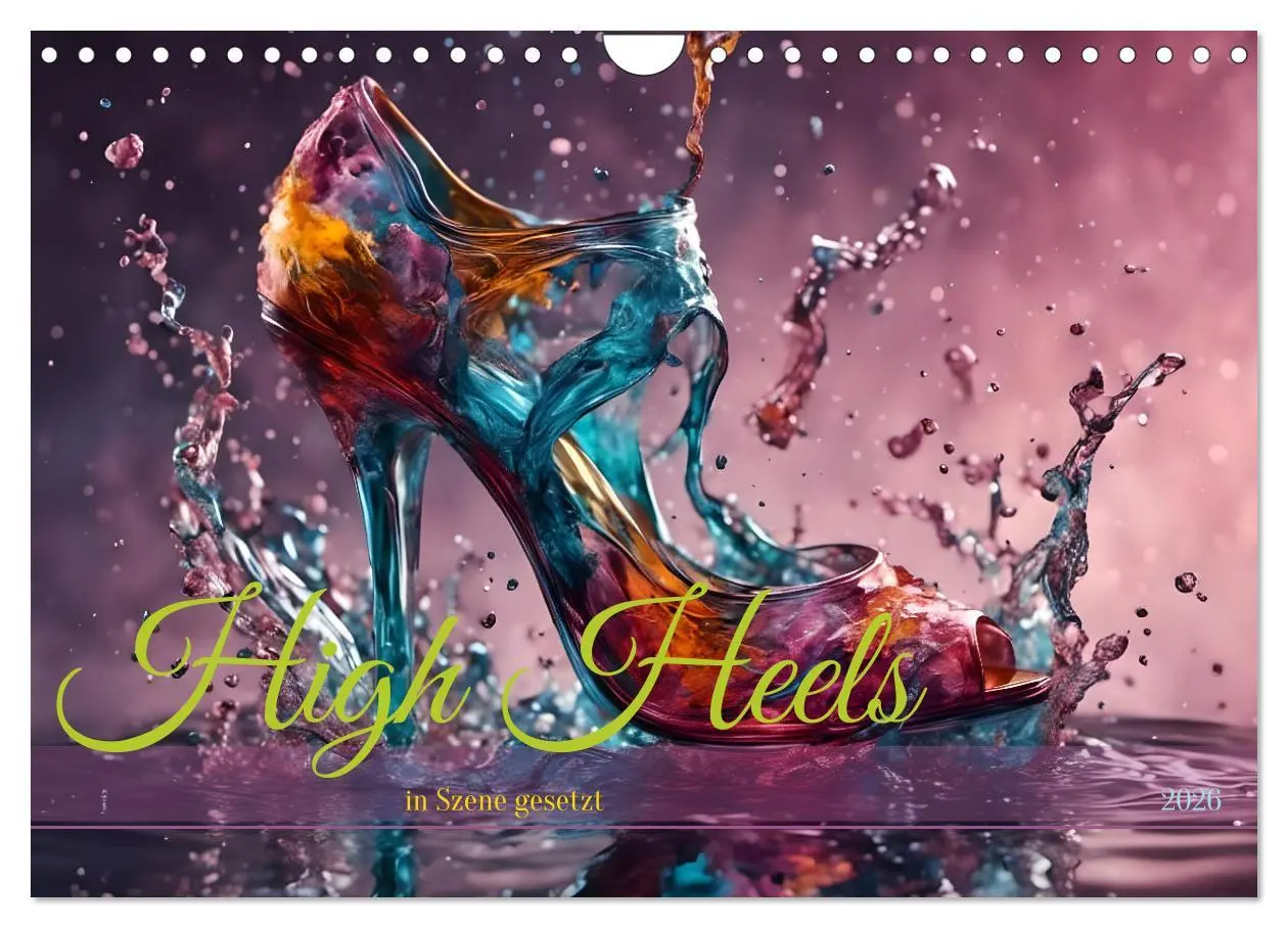 Cover: 9783457324363 | High Heels in Szene gesetzt (Wandkalender 2026 DIN A4 quer),...