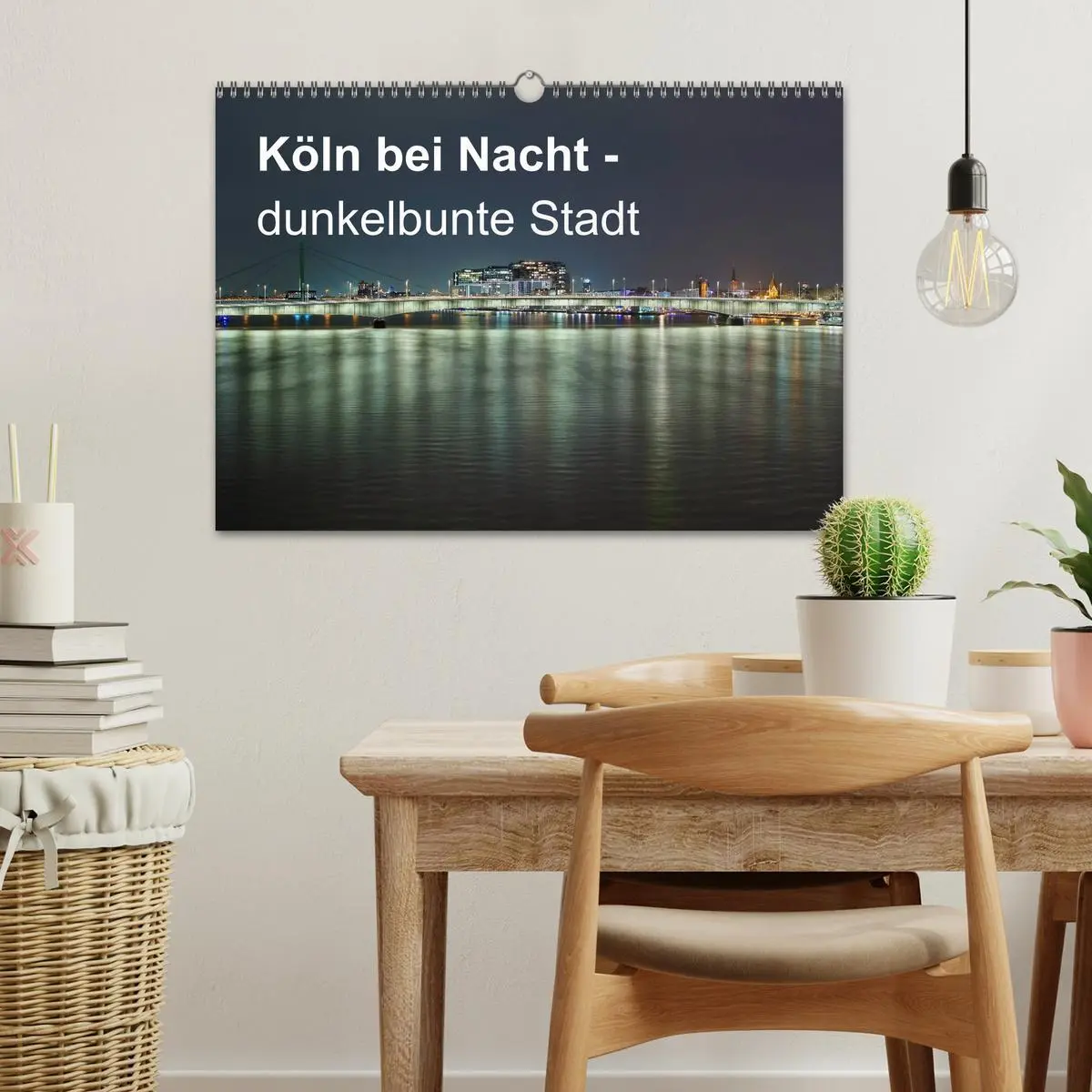 Bild: 9783516034363 | Köln bei Nacht - dunkelbunte Stadt (Wandkalender 2026 DIN A3 quer),...