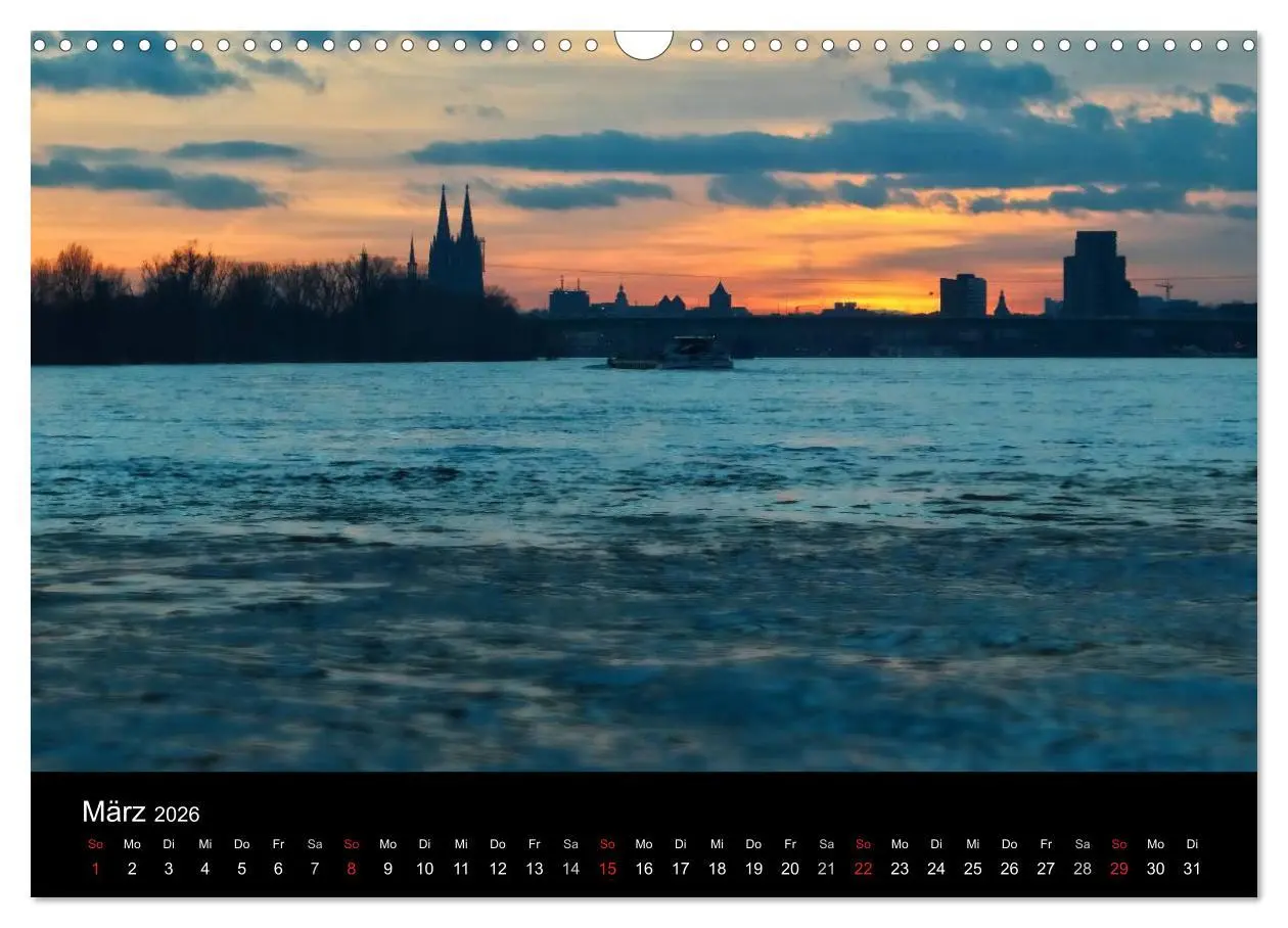 Bild: 9783516034363 | Köln bei Nacht - dunkelbunte Stadt (Wandkalender 2026 DIN A3 quer),...