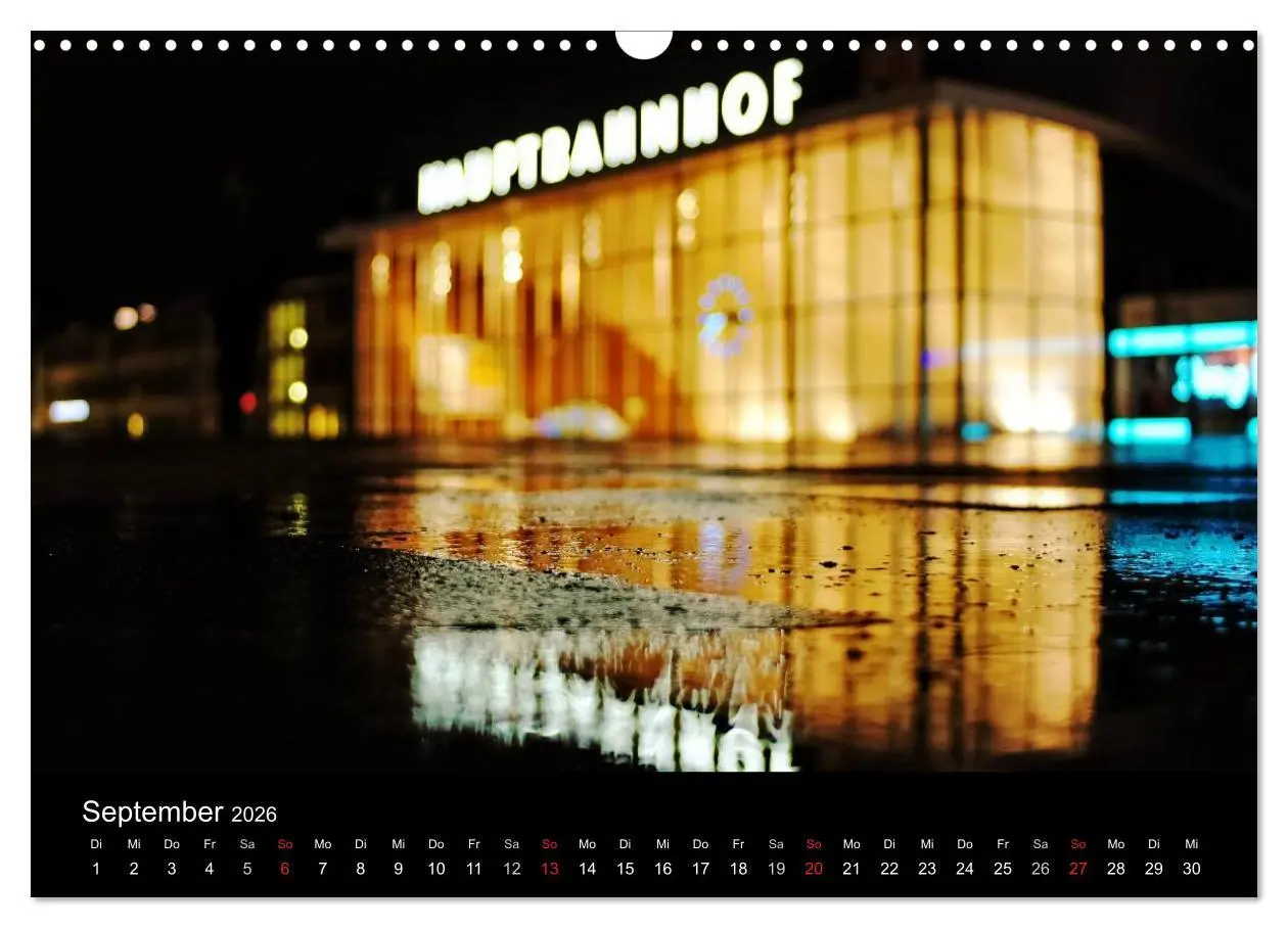 Bild: 9783516034363 | Köln bei Nacht - dunkelbunte Stadt (Wandkalender 2026 DIN A3 quer),...