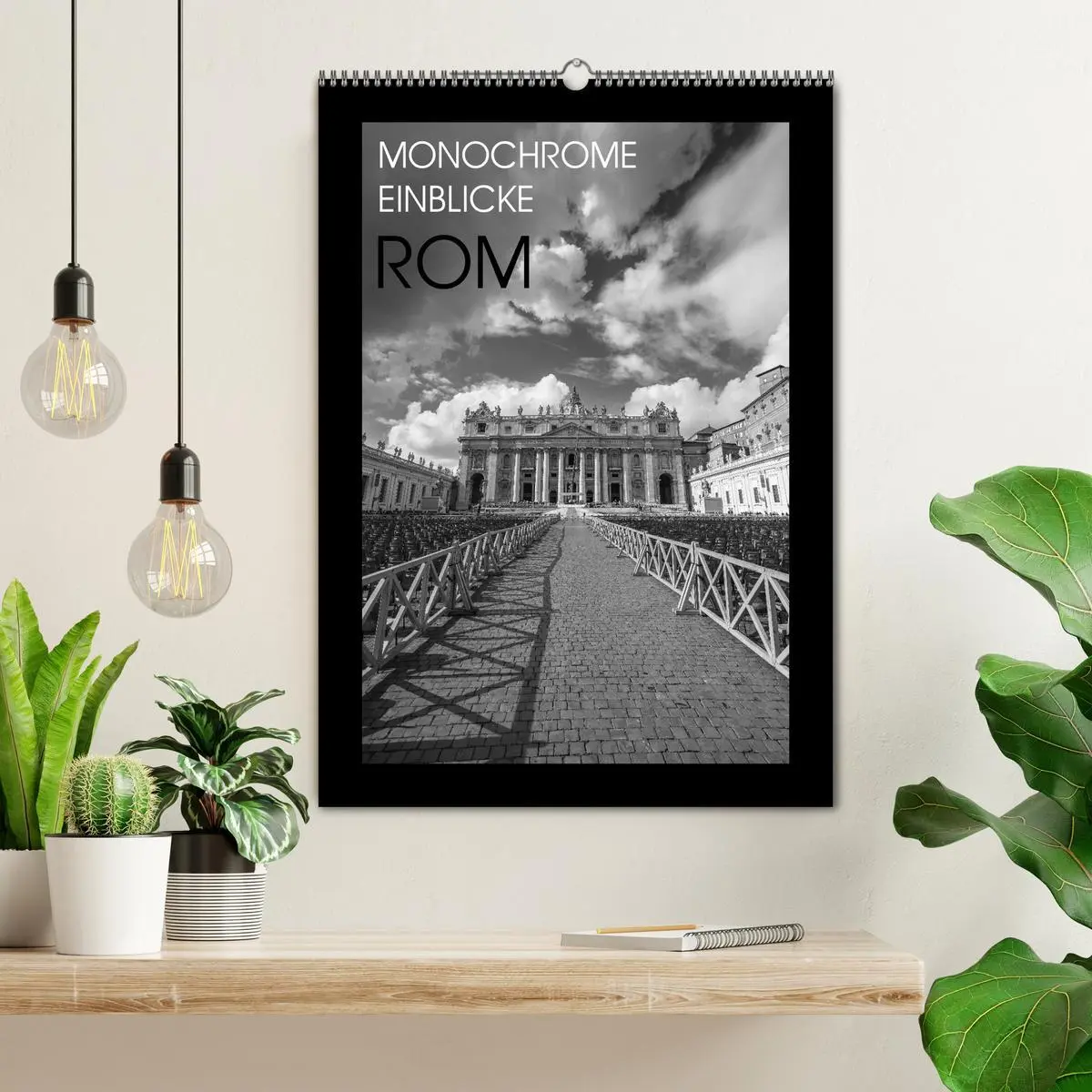 Bild: 9783516414363 | Monochrome Einblicke Rom (Wandkalender 2026 DIN A2 hoch), CALVENDO...