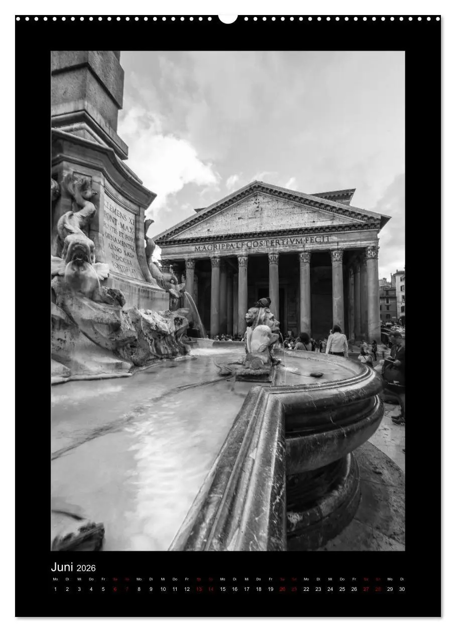 Bild: 9783516414363 | Monochrome Einblicke Rom (Wandkalender 2026 DIN A2 hoch), CALVENDO...